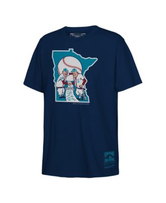 Big Boys and Girls Navy Minnesota Twins Retro Logo T-Shirt
