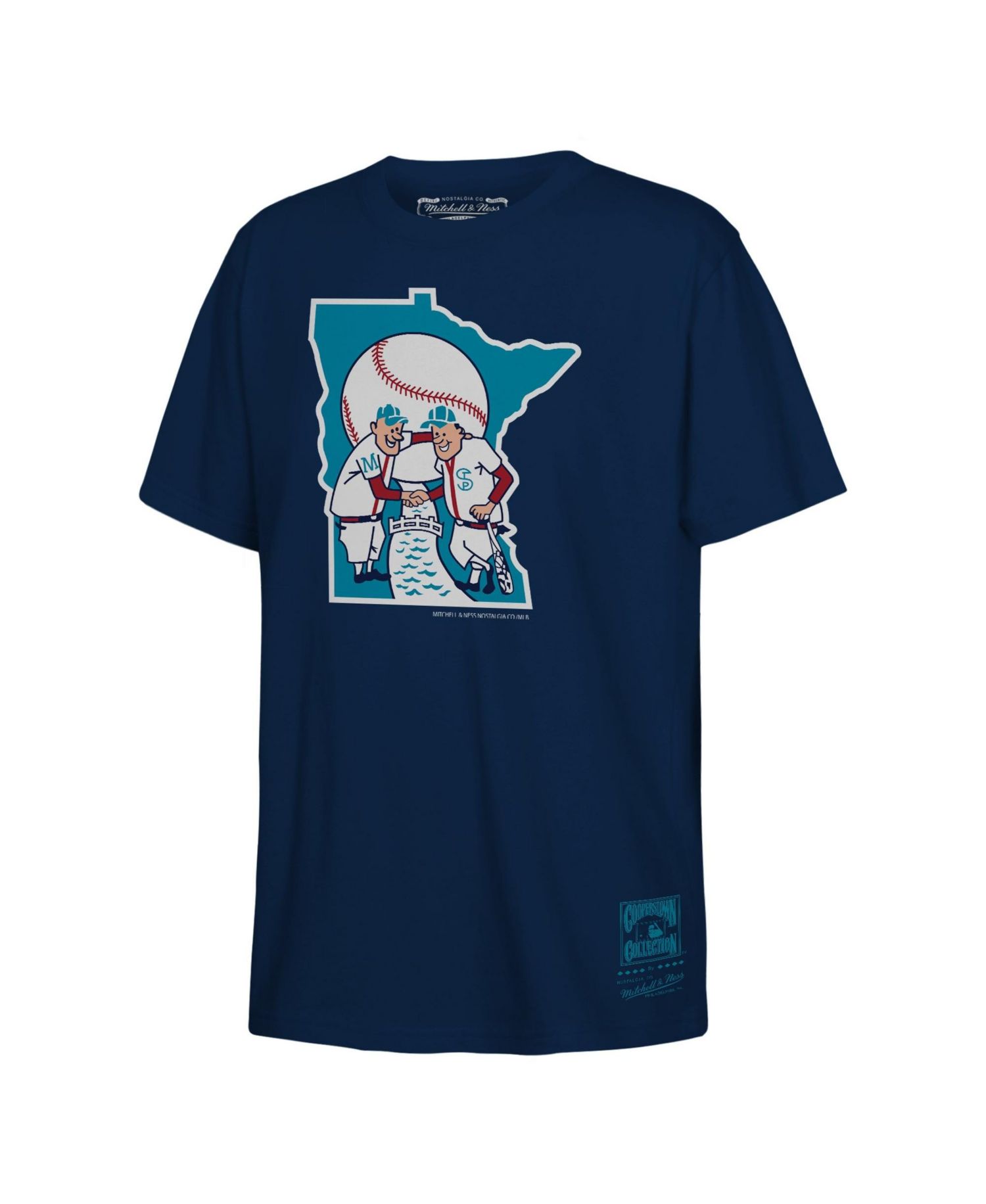 Big Boys and Girls Navy Minnesota Twins Retro Logo T-Shirt