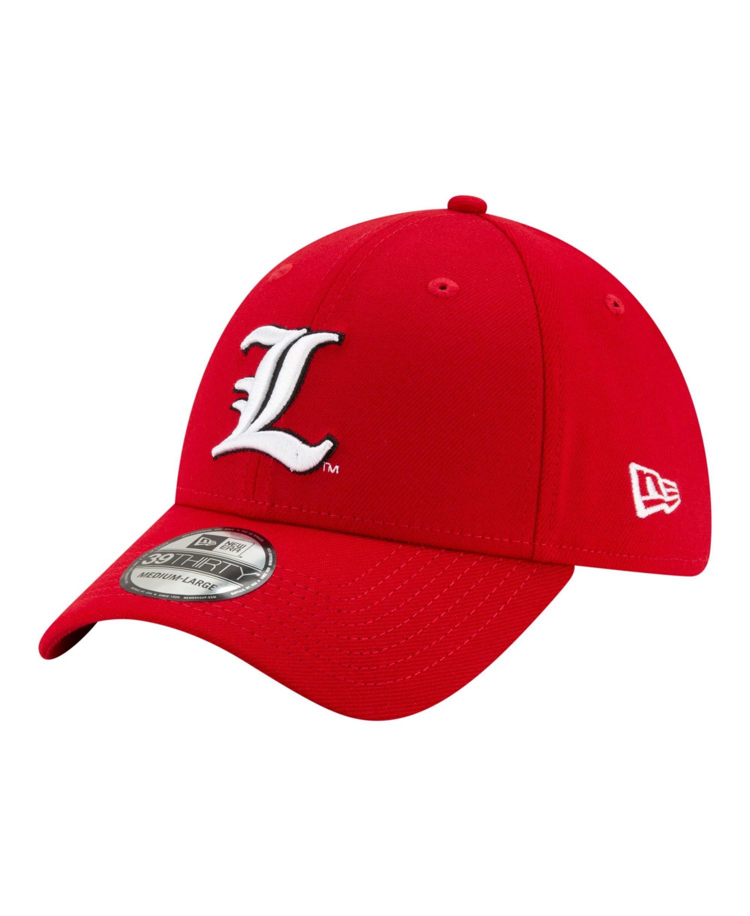 Men's Red Louisville Cardinals Team Classic 39THIRTY Flex Hat