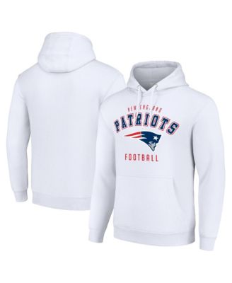 Men's and Women's New England Patriots Midweight Logo Cotton-Blend Pullover Hoodie