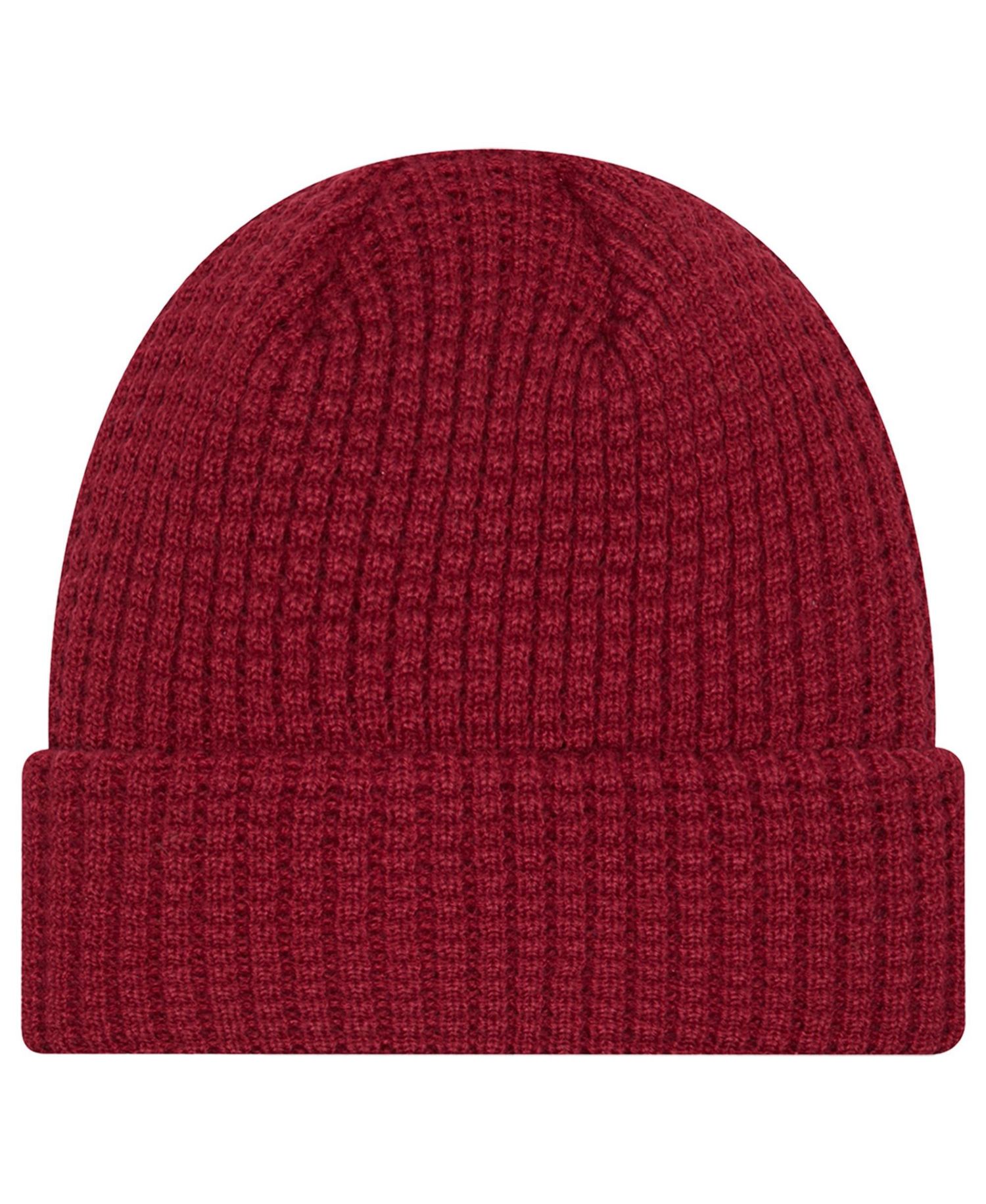 Men's Burgundy Colorado Avalanche Waffle Cuffed Knit Hat