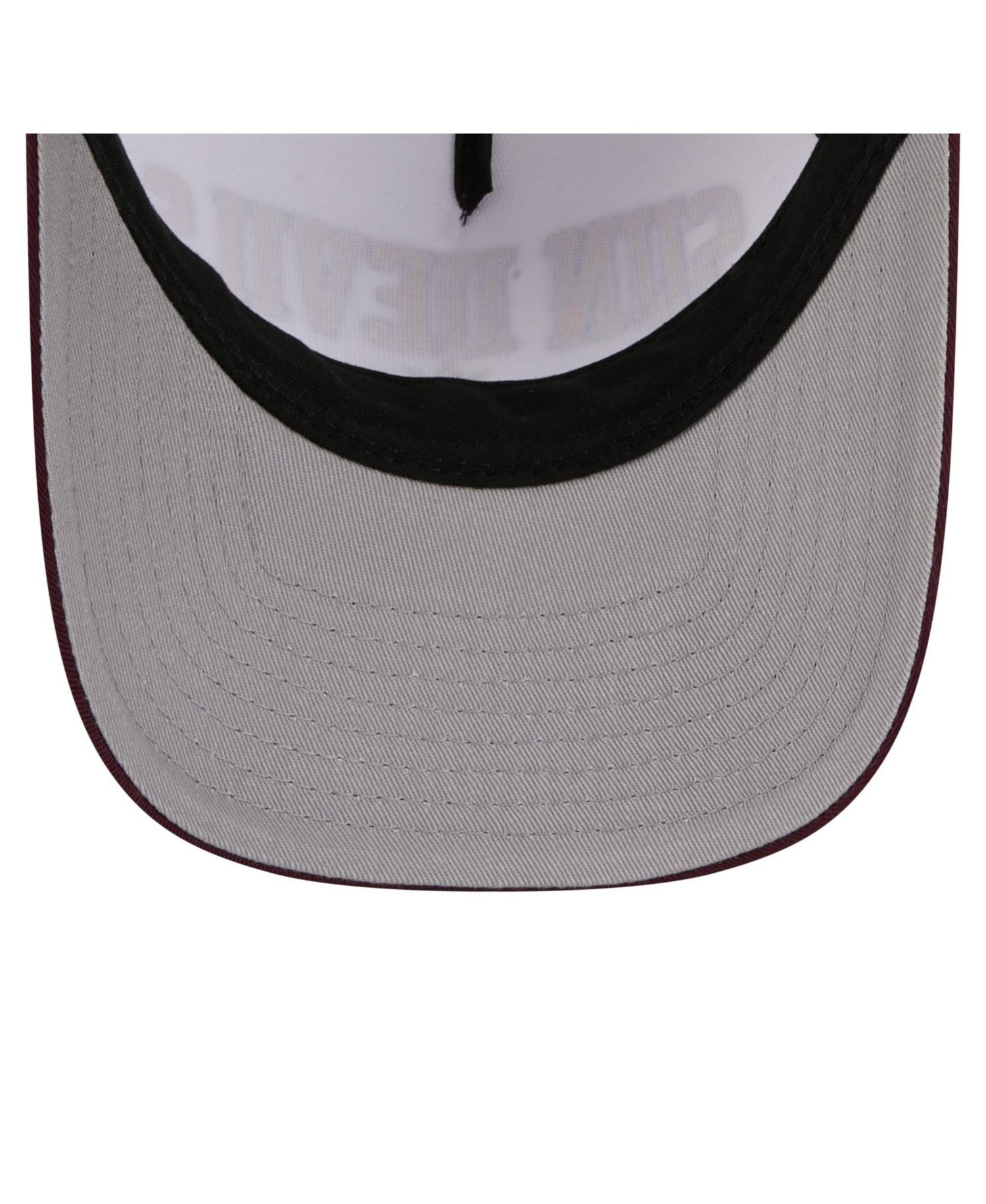 Men's White/Maroon Arizona State Sun Devils Arch Two-Tone Rope 9FORTY A-Frame M-Crown Adjustable Hat