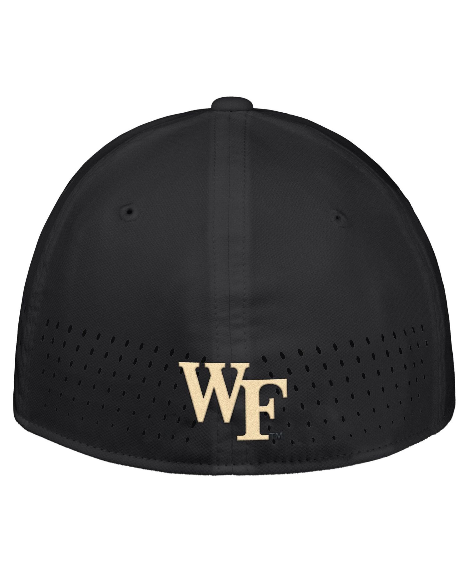 Men's Black Wake Forest Demon Deacons 2026 On-Field AeroBill SwooshFlex Dri-FIT Hat