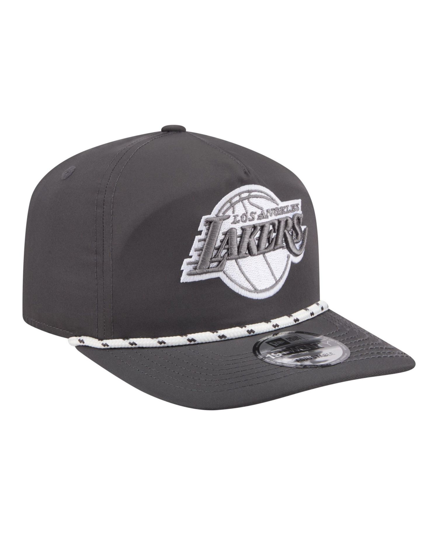 Men's Graphite Los Angeles Lakers Tonal Rope 19TWENTY Adjustable Hat