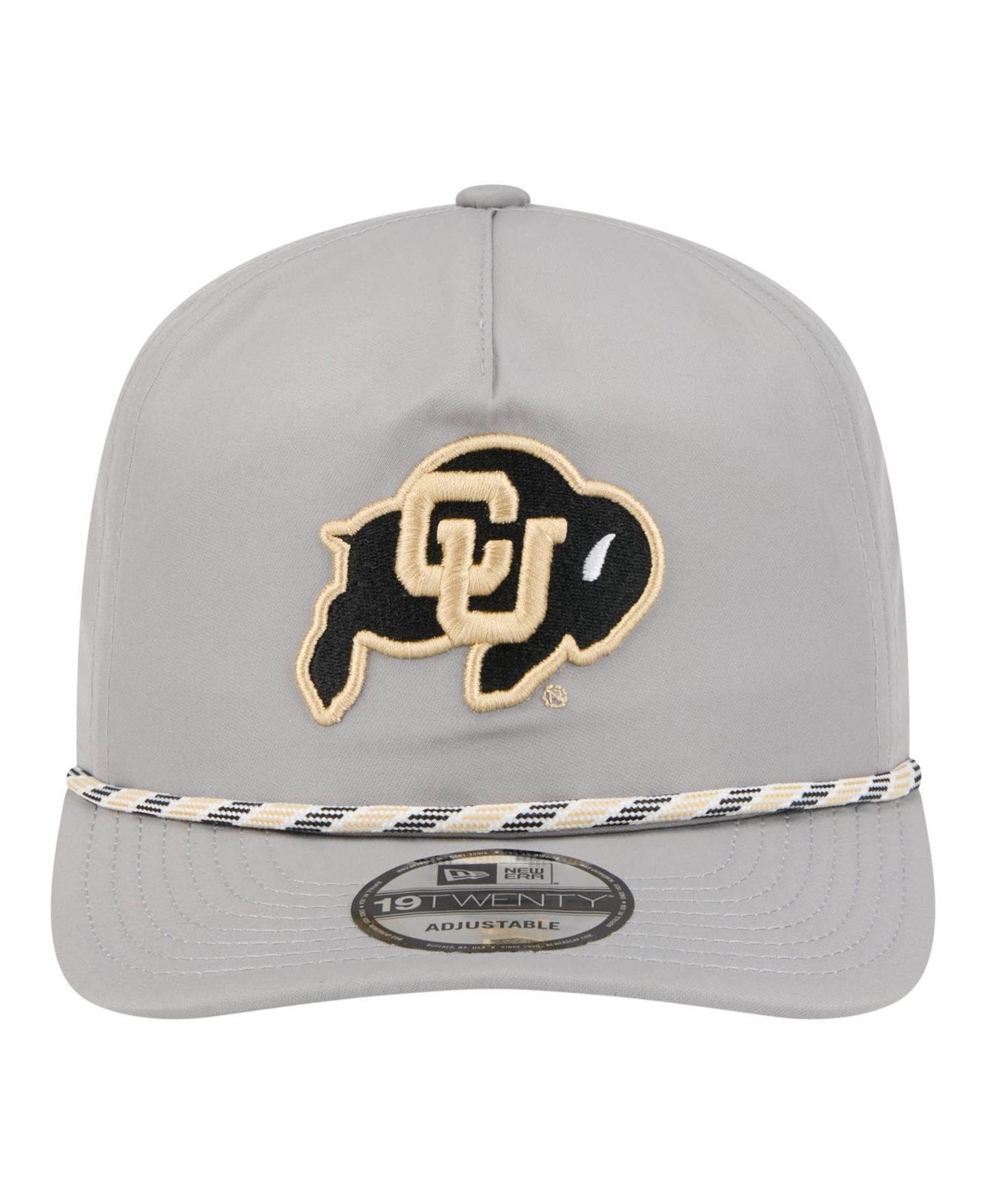 Мужская кепка New Era Gray Colorado Buffaloes 19TWENTY Adjustable Hat — фото 2