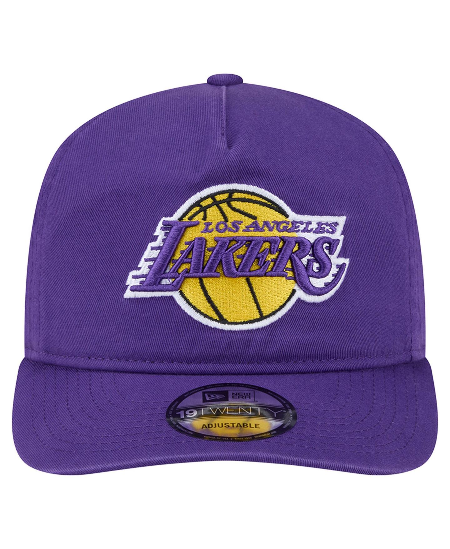 Мужская кепка New Era Purple Los Angeles Lakers Cotton 19TWENTY Adjustable Hat — фото 2