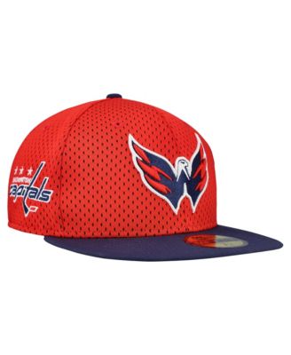 Men's Red/Navy Washington Capitals Mesh Crown Two-Tone 59FIFTY Fitted Hat