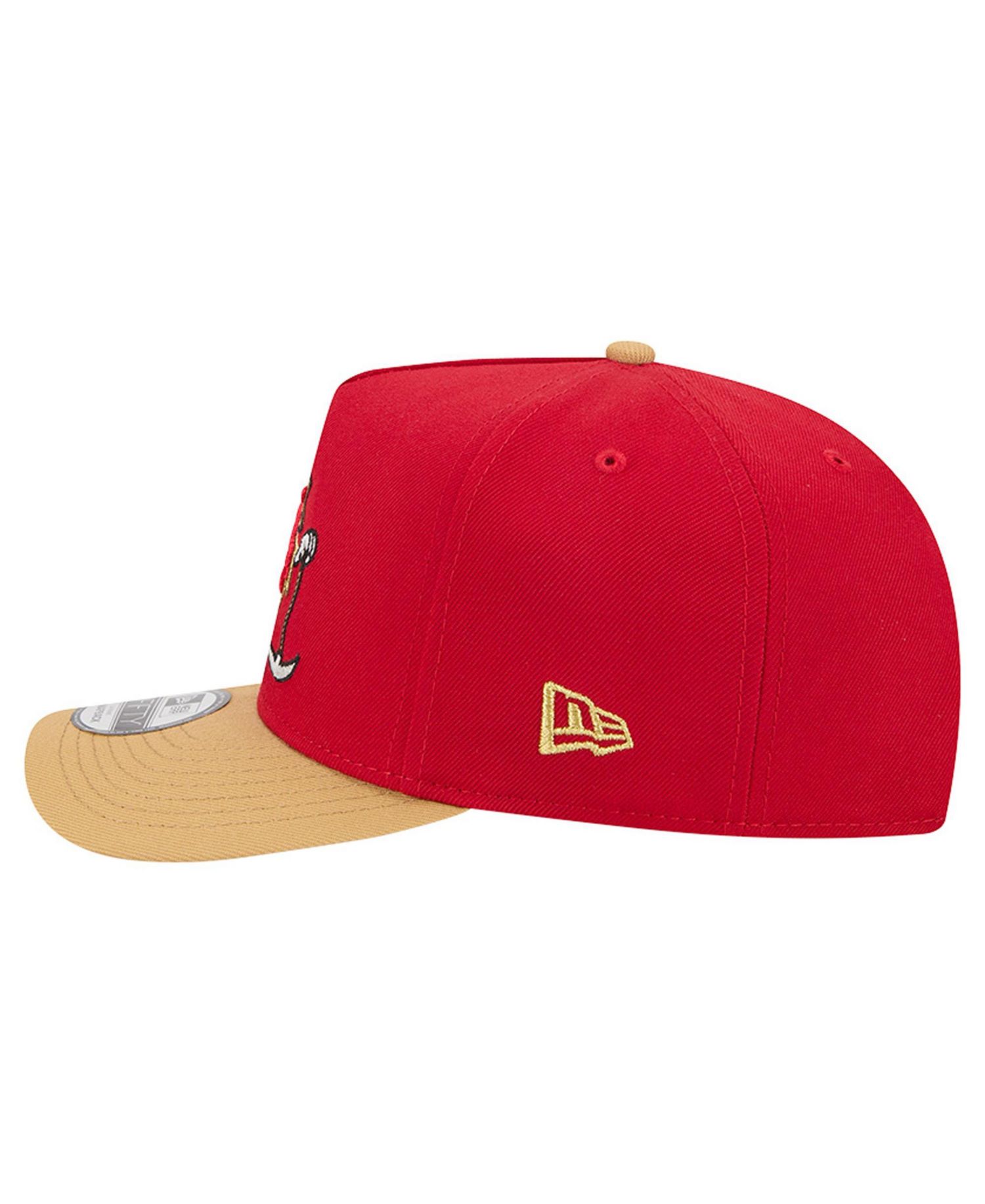 Men's Scarlet/Gold San Francisco 49ers Cartoon A-Frame 9FIFTY Snapback