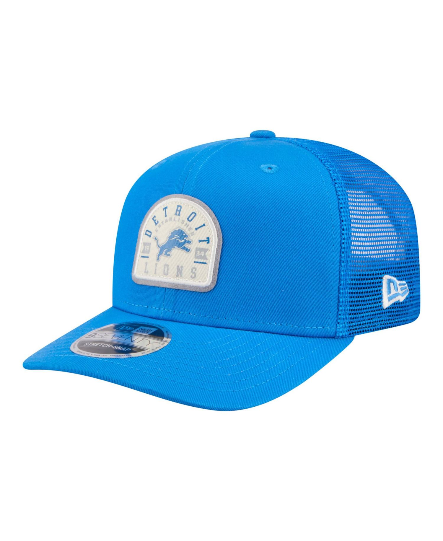 Men's Blue Detroit Lions Contest 9SEVENTY Adjustable Trucker Hat