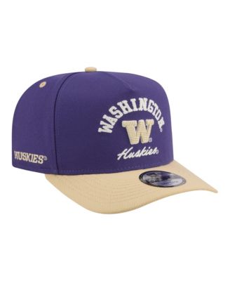 Men's Purple/Gold Washington Huskies Two-Tone Arched 9FIFTY Snapback Hat