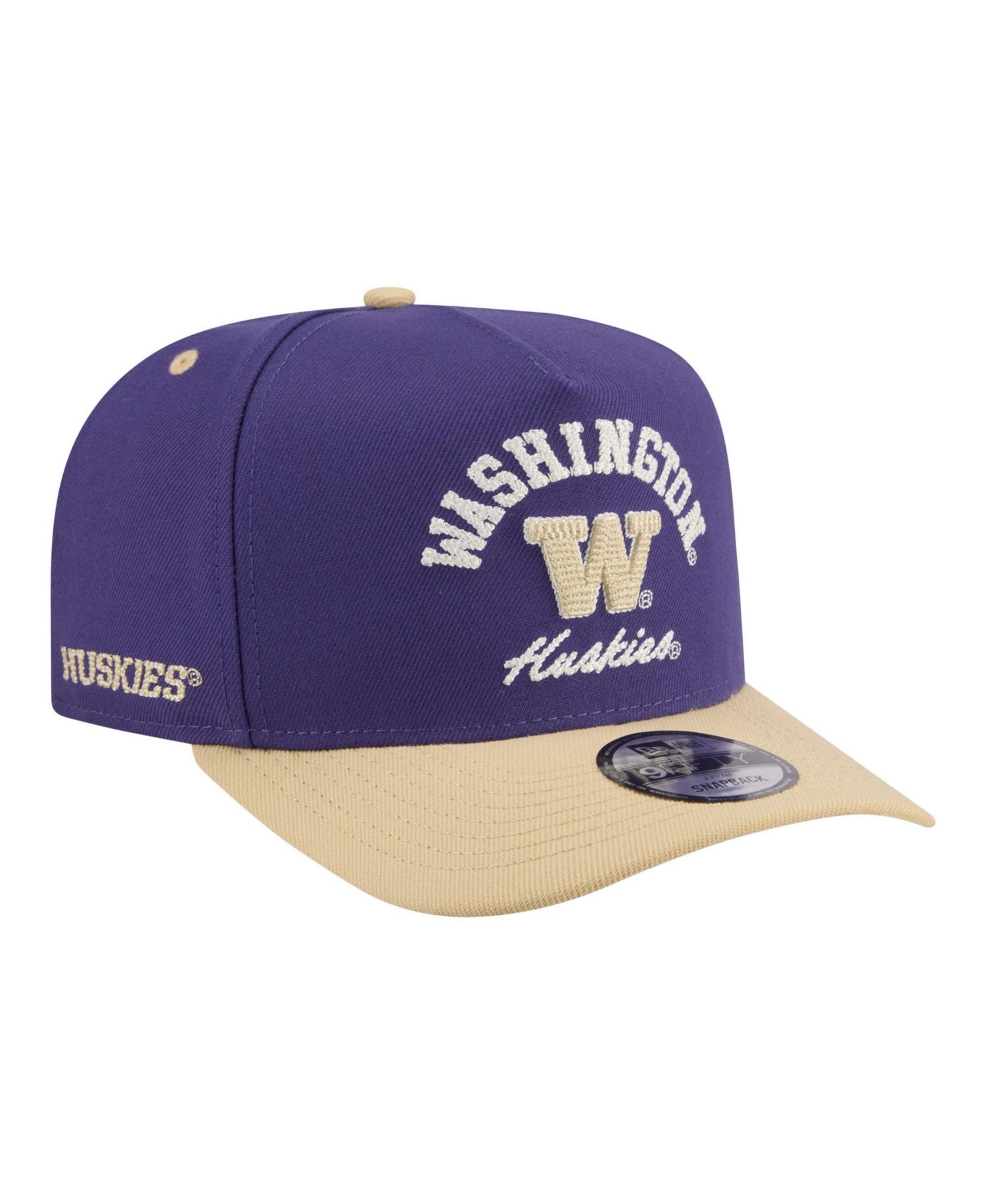 Men's Purple/Gold Washington Huskies Two-Tone Arched 9FIFTY Snapback Hat