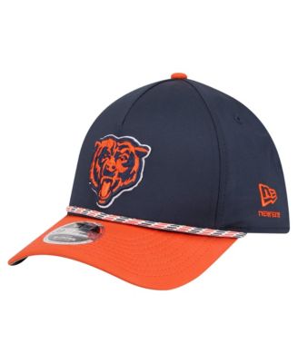 Men's  Navy/Orange Chicago Bears Rope M-Crown A-Frame 39THIRTY Flex Hat