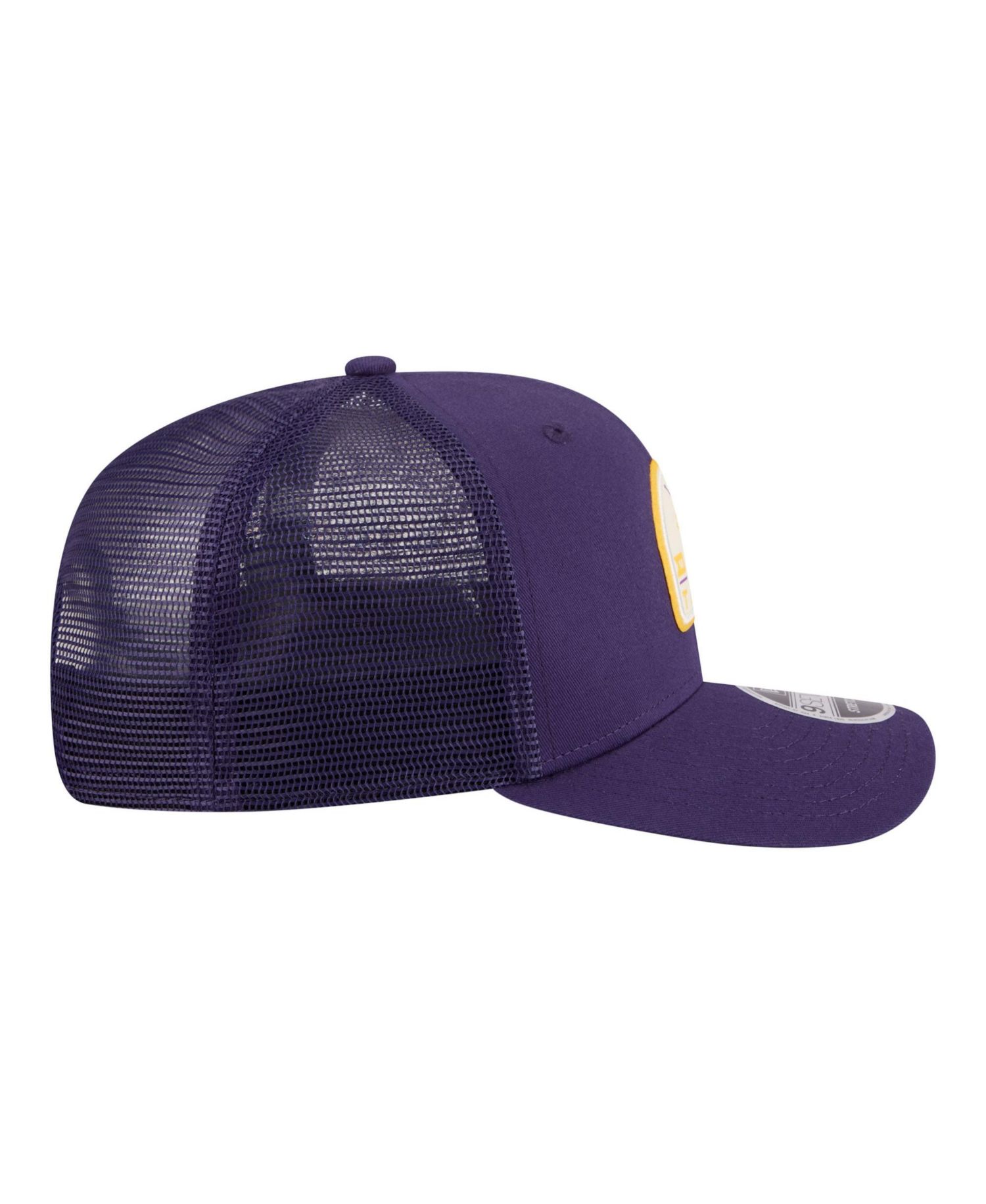 Men's Purple LSU Tigers Patched 9SEVENTY Trucker Adjustable Hat