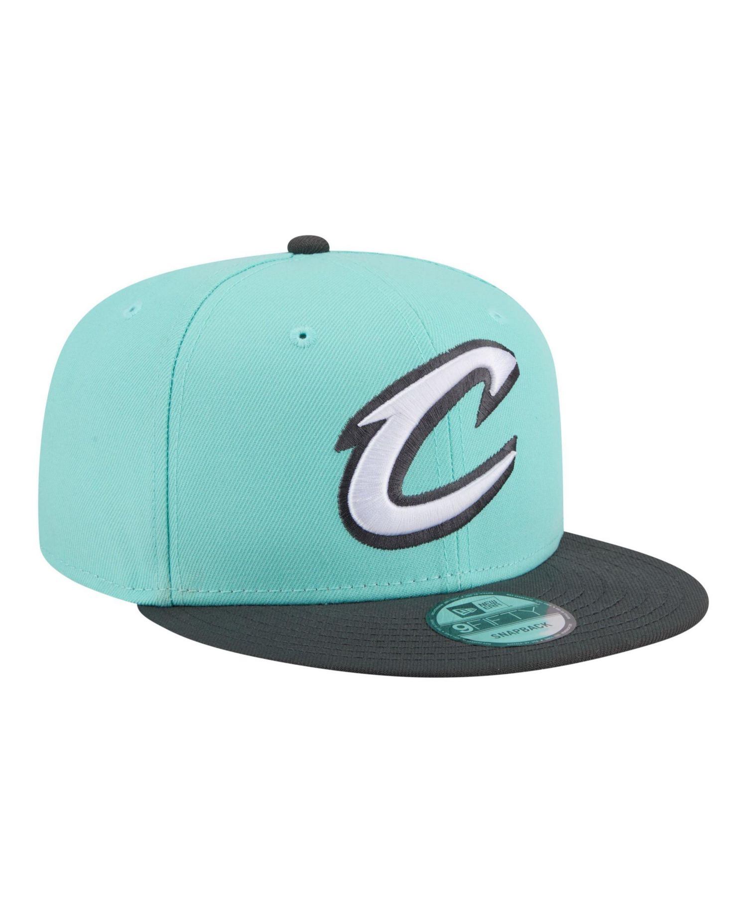 Men's Turquoise/Charcoal Cleveland Cavaliers Color Pack Two-Tone 9FIFTY Snapback Hat