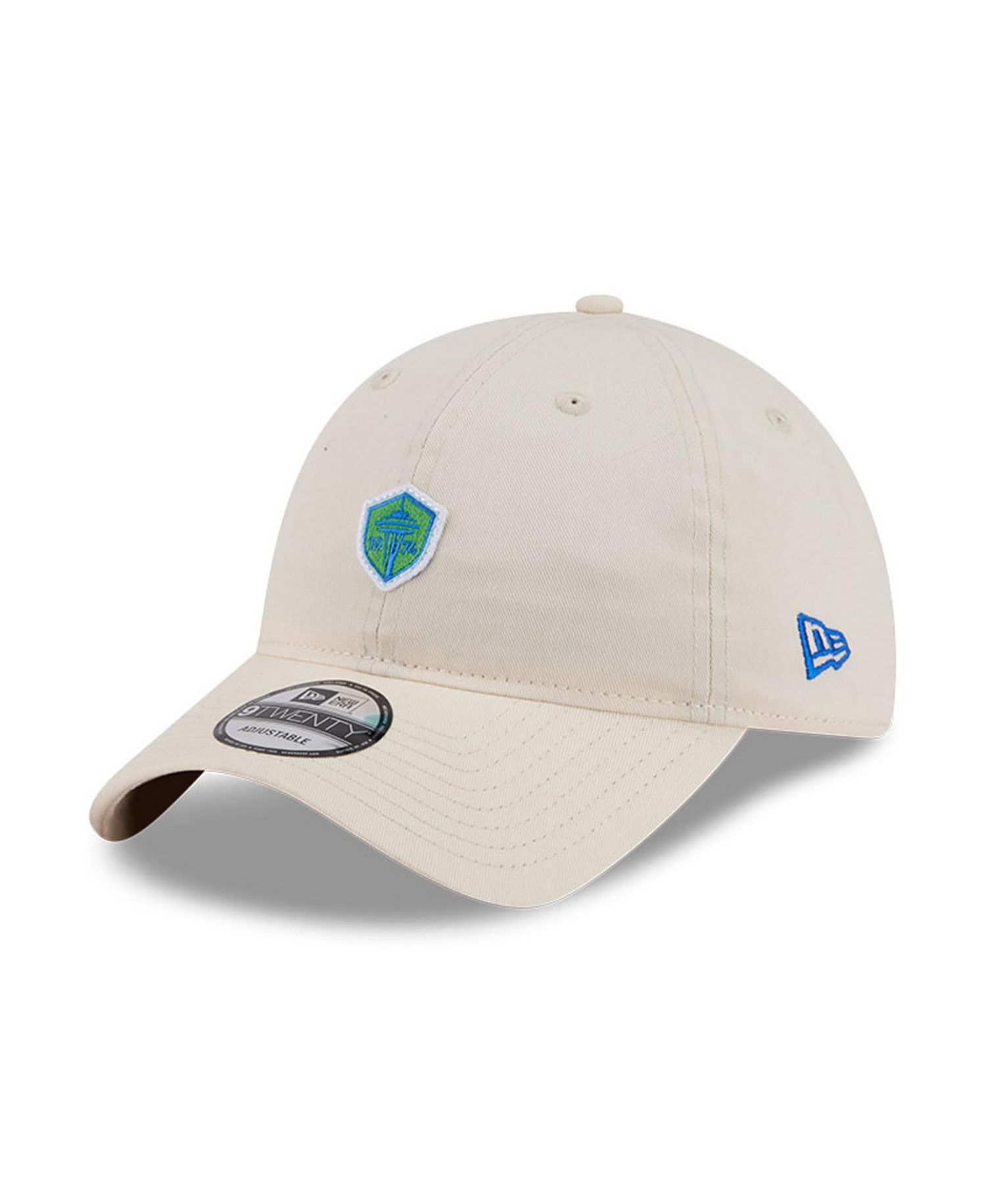 Men's Beige Seattle Sounders FC Micro Team Logo 9TWENTY Adjustable Hat