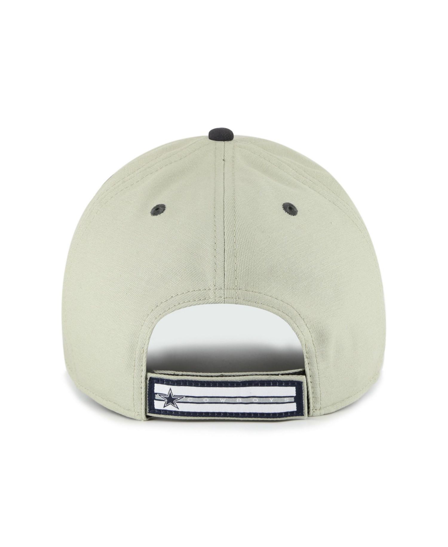 Men's '47 Gray/Black Dallas Cowboys Half Block Text MVP Adjustable Hat