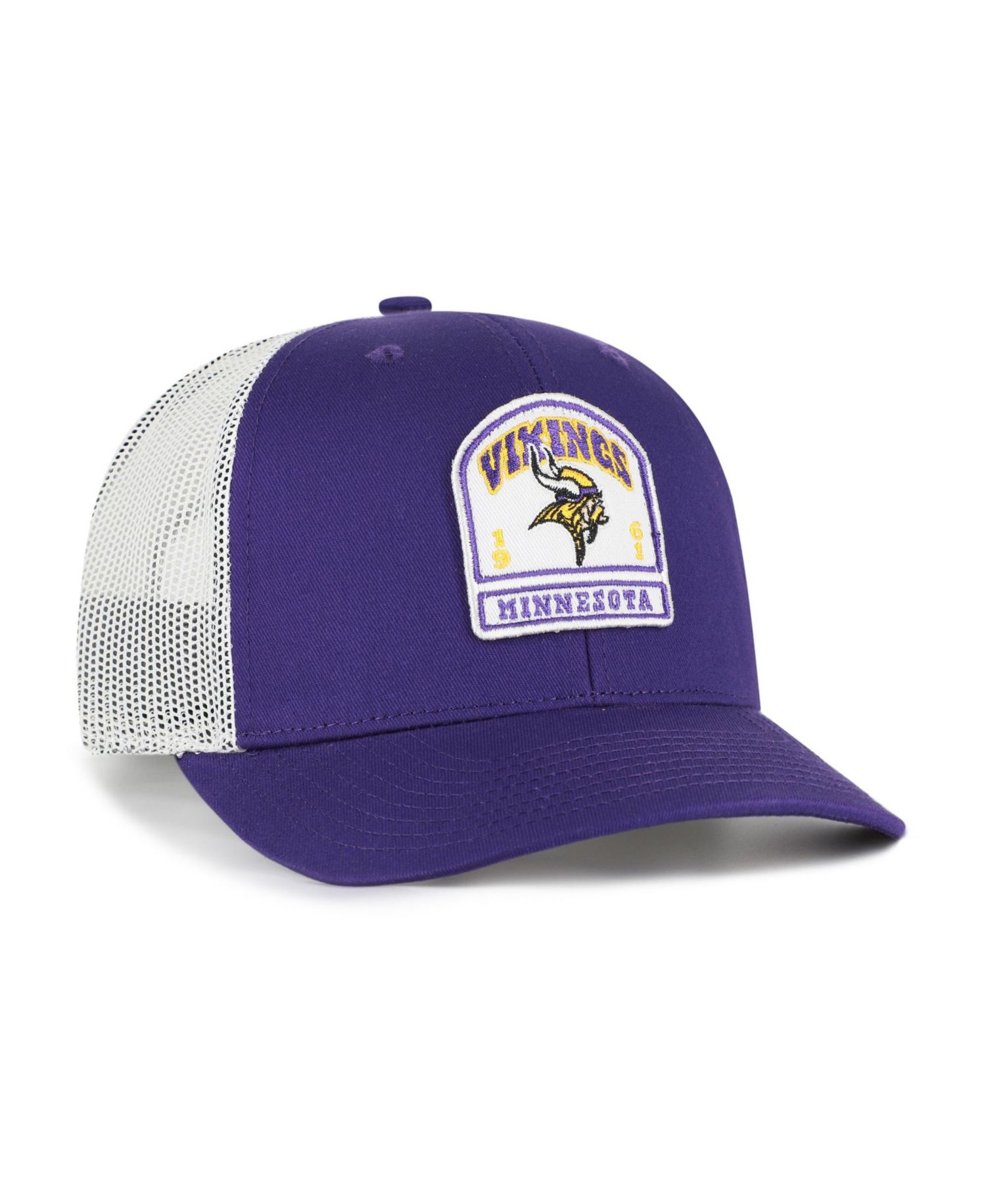 Men's '47 Purple Minnesota Vikings Headstone Trucker Adjustable Hat