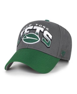 Men's '47 Charcoal New York Jets Split Block MVP Adjustable Hat
