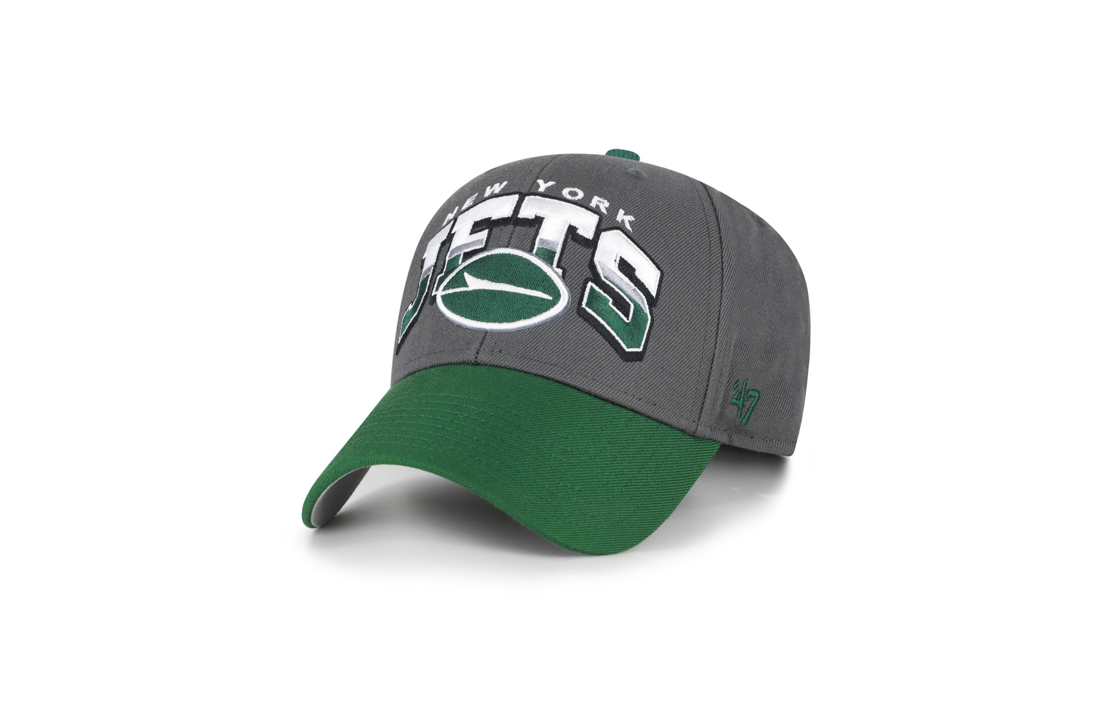 '47 Brand New York Jets Mvp Structured Embroidered Graphics Adjustable Baseball Cap