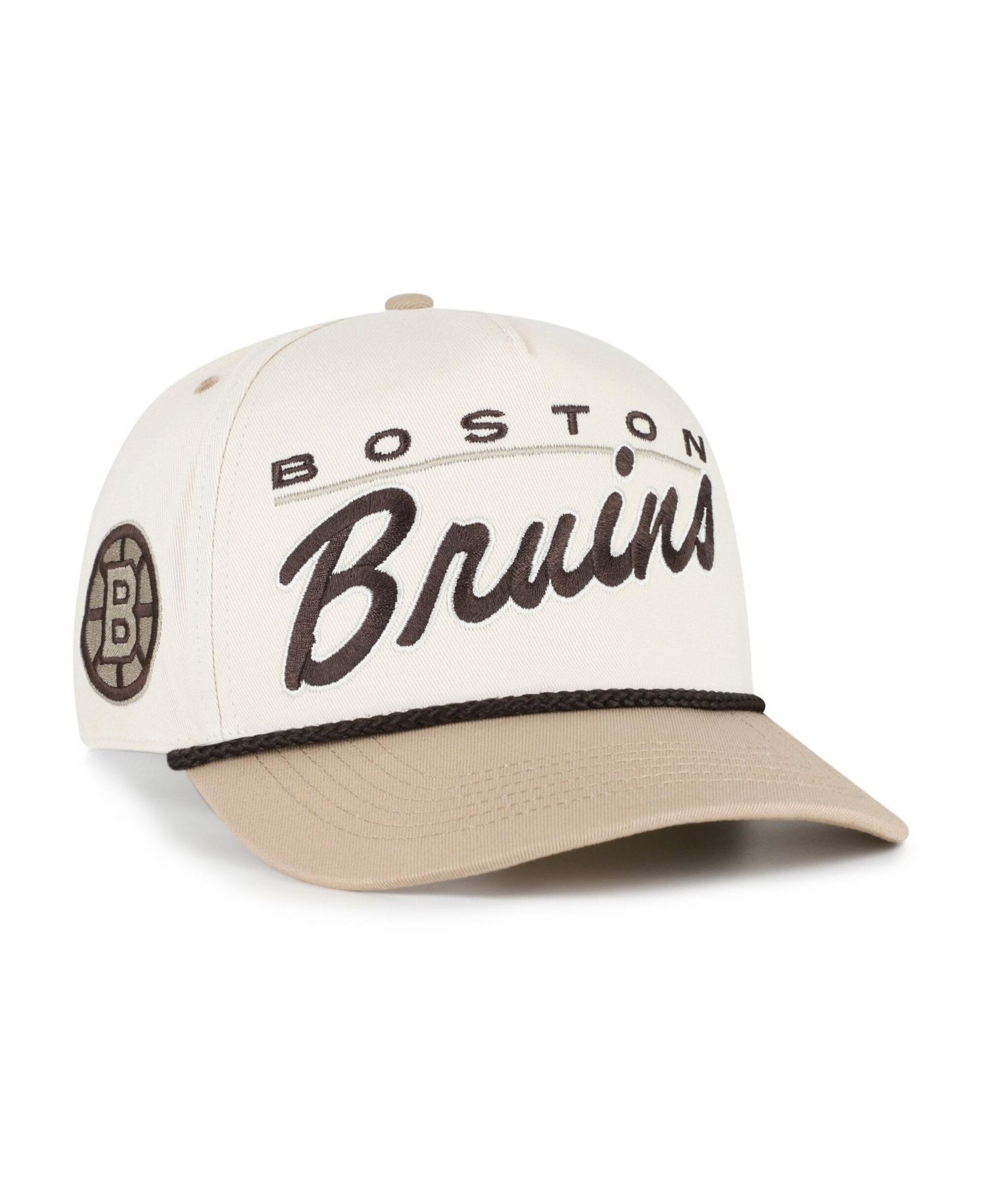 Men's '47 Natural/Tan Boston Bruins Neutral Terrain Hitch Rope Adjustable Hat
