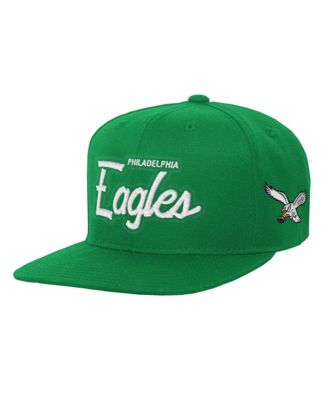 Big Boys and Girls Kelly Green Philadelphia Eagles Head Coach Flat Brim Snapback Hat
