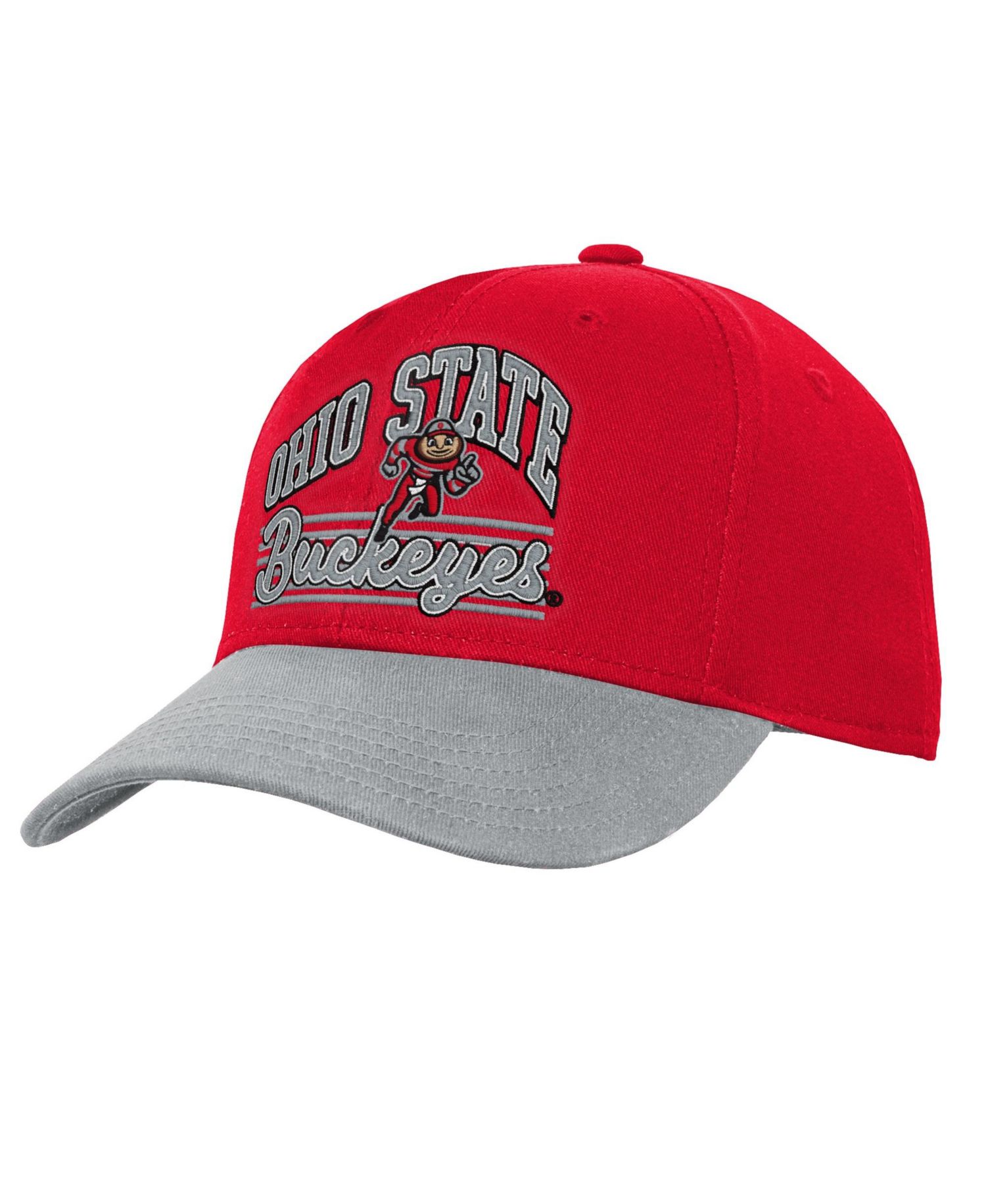 Big Boys and Girls Scarlet/Gray Ohio State Buckeyes Dad Unstructured Adjustable Hat