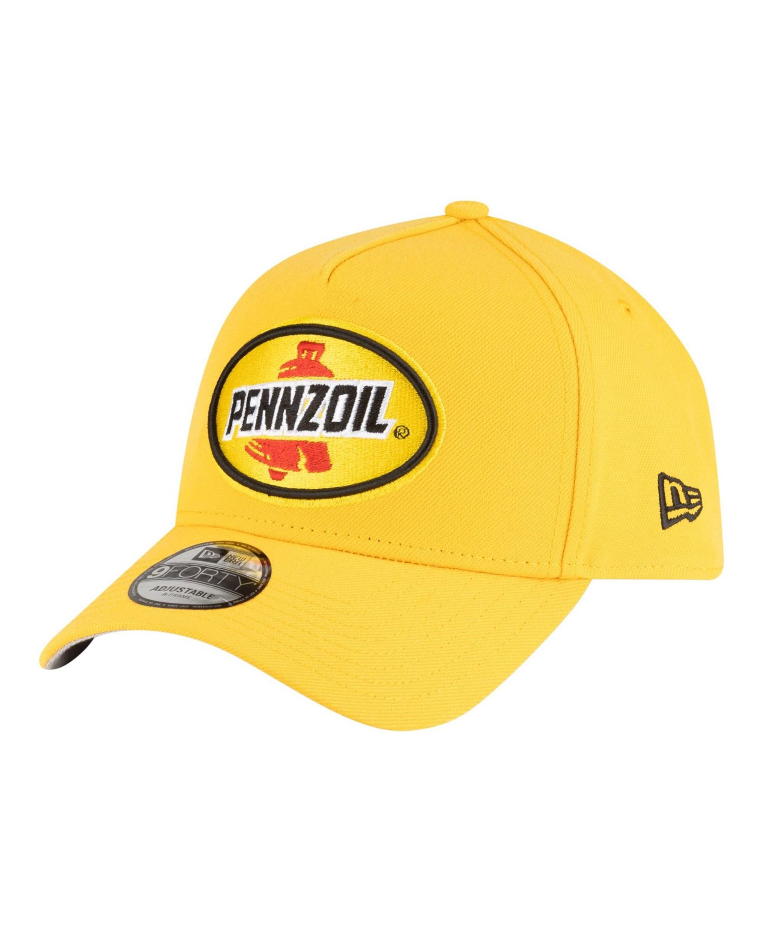 Men's Gold NASCAR Joey Logano Pennzoil 9FORTY A-Frame Adjustable Hat