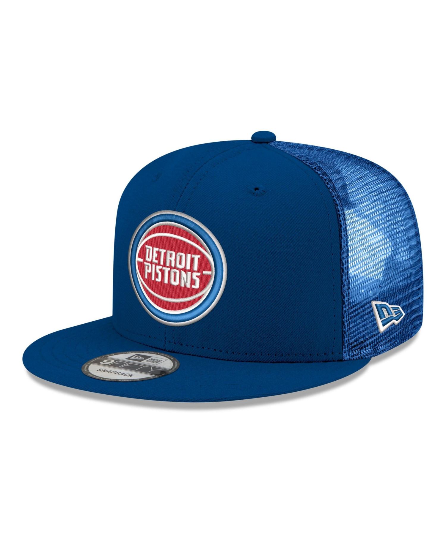 Men's Blue Detroit Pistons Core Logo Meshback 9FIFTY Snapback Hat