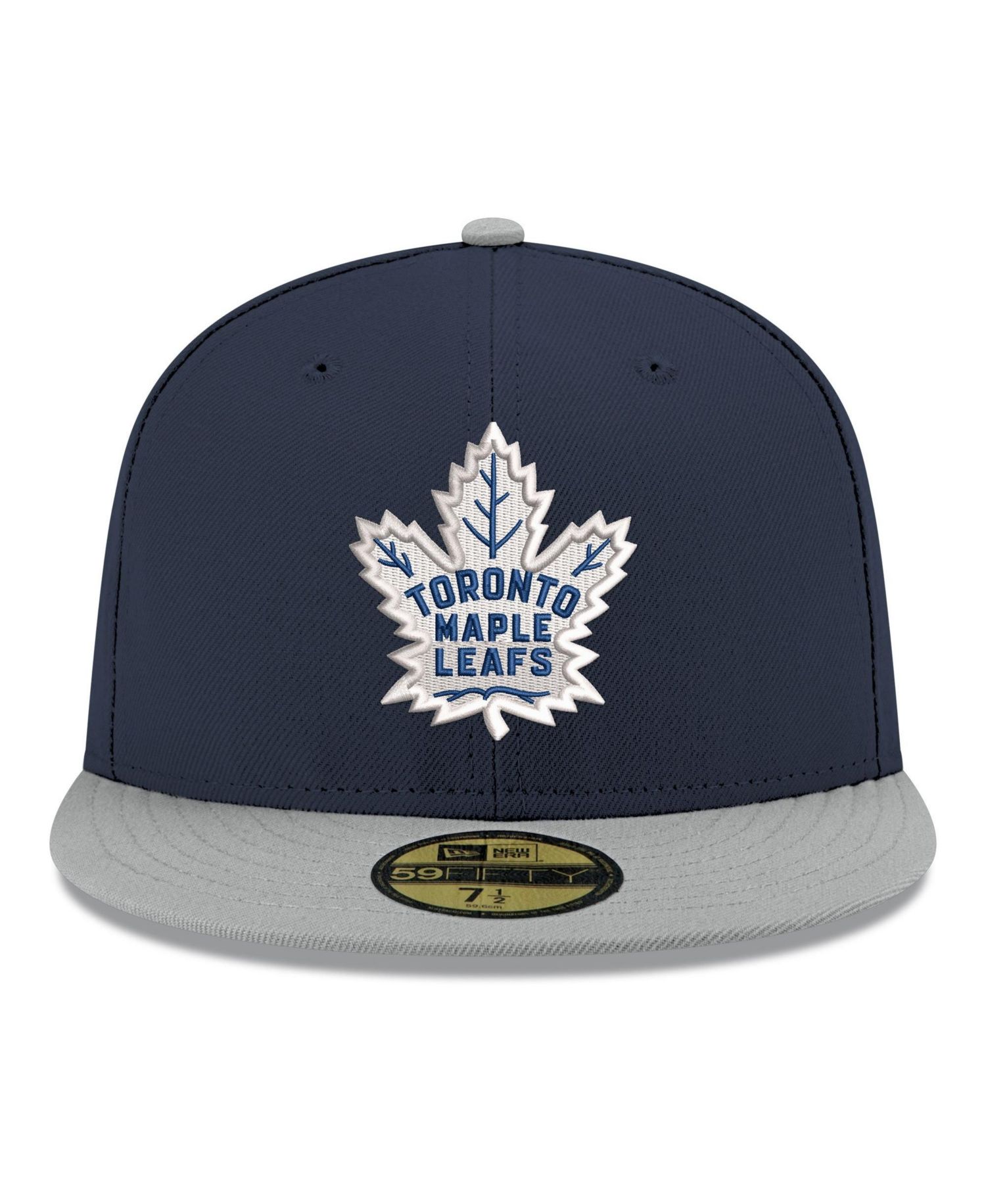 Men's Navy Toronto Maple Leafs Core Logo Two-Tone 59FIFTY Fitted Hat