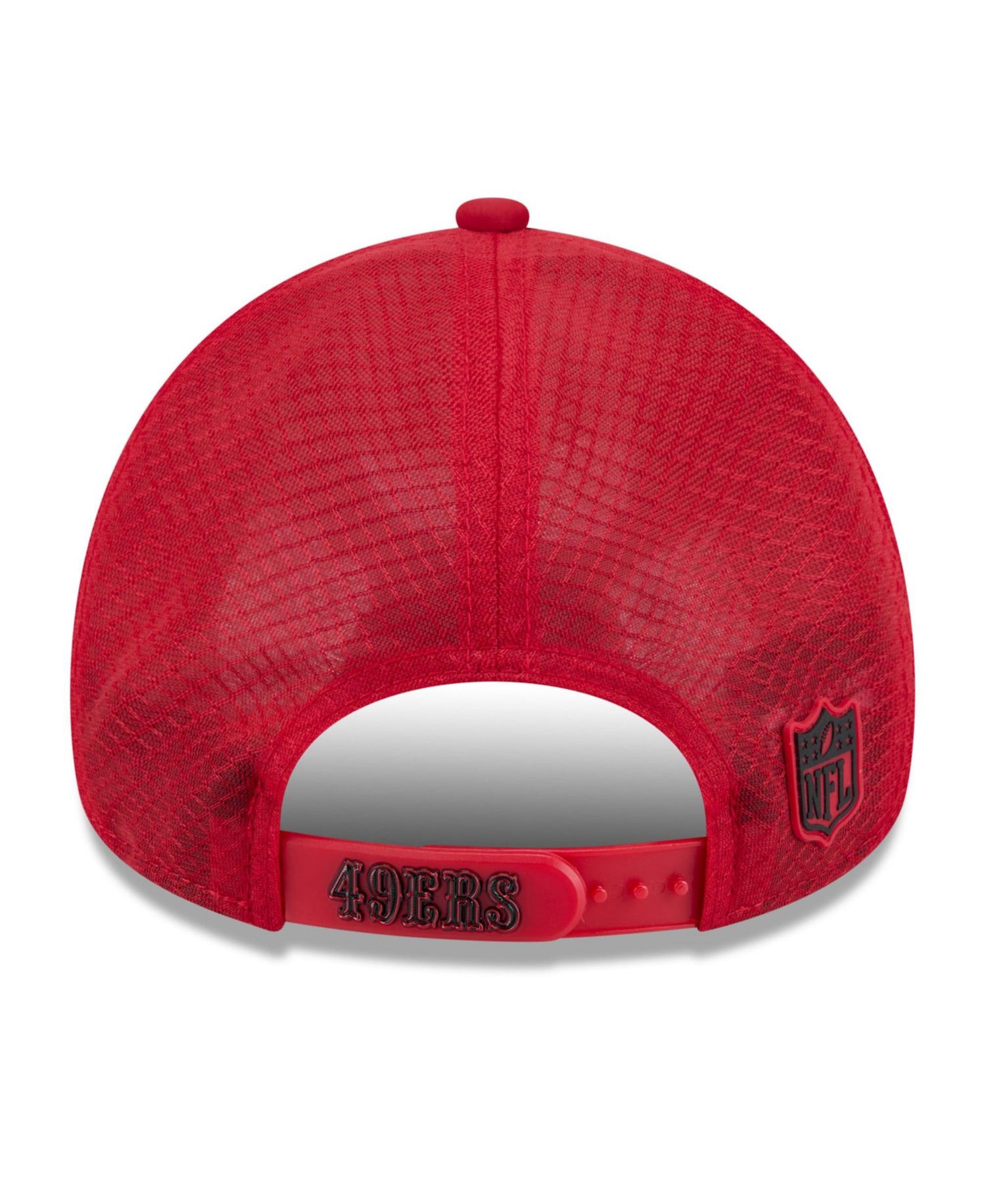 Big Boys and Girls Scarlet San Francisco 49ers 2026 Sideline Apex 9FORTY Adjustable Trucker Hat