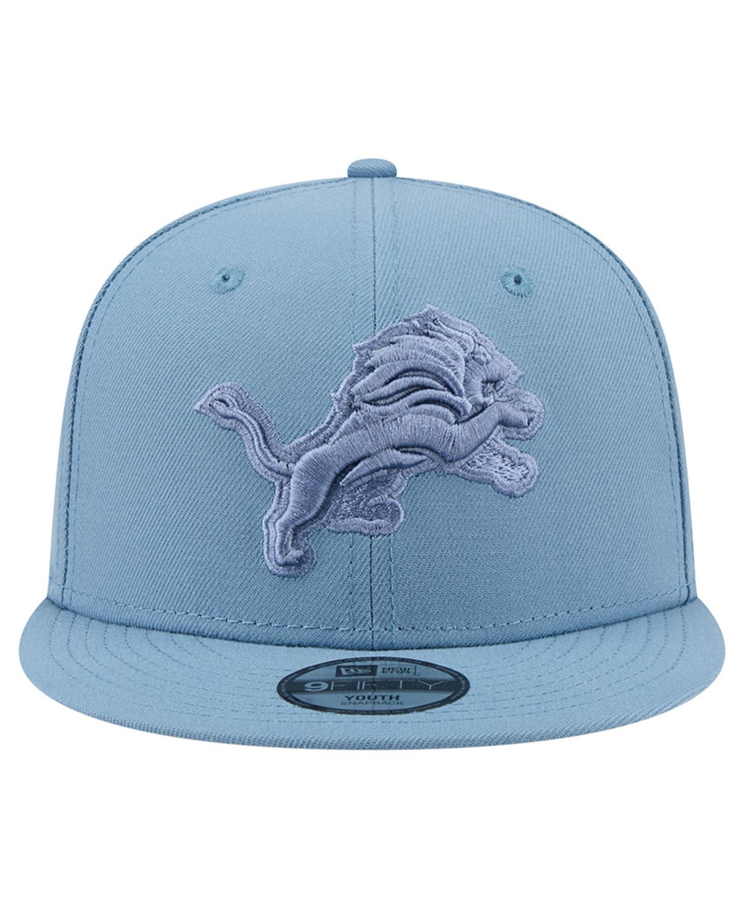 Big Boys and Girls Blue Detroit Lions Color Pack A-Frame 9FIFTY Snapback Hat