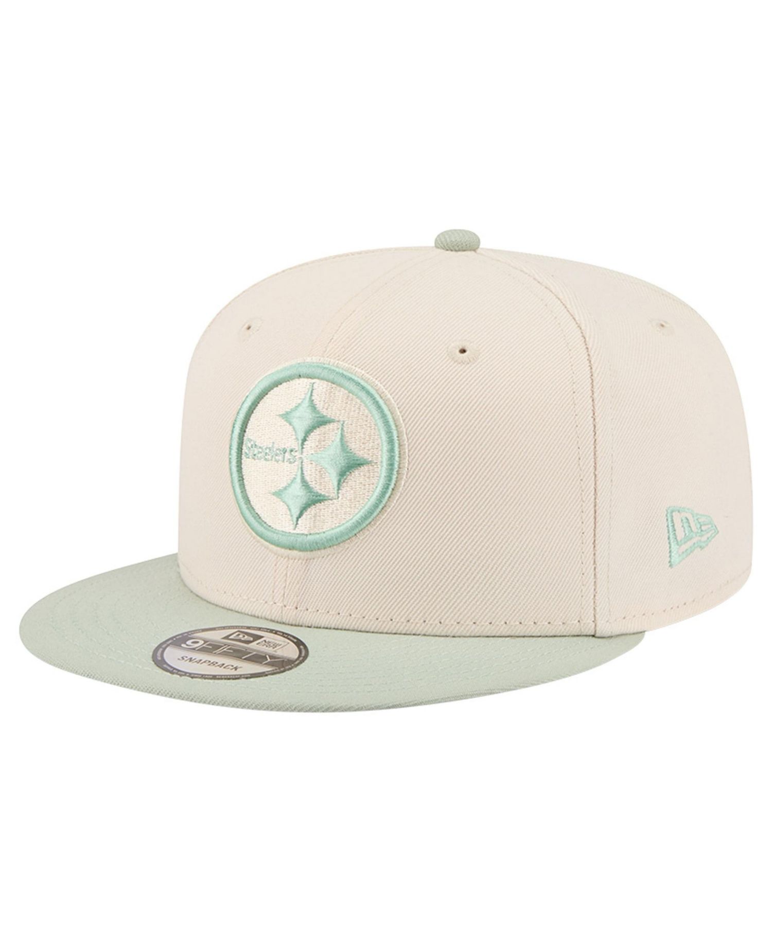 Men's Cream/Light Green Pittsburgh Steelers Color Pack Two-Tone 9FIFTY Snapback Hat