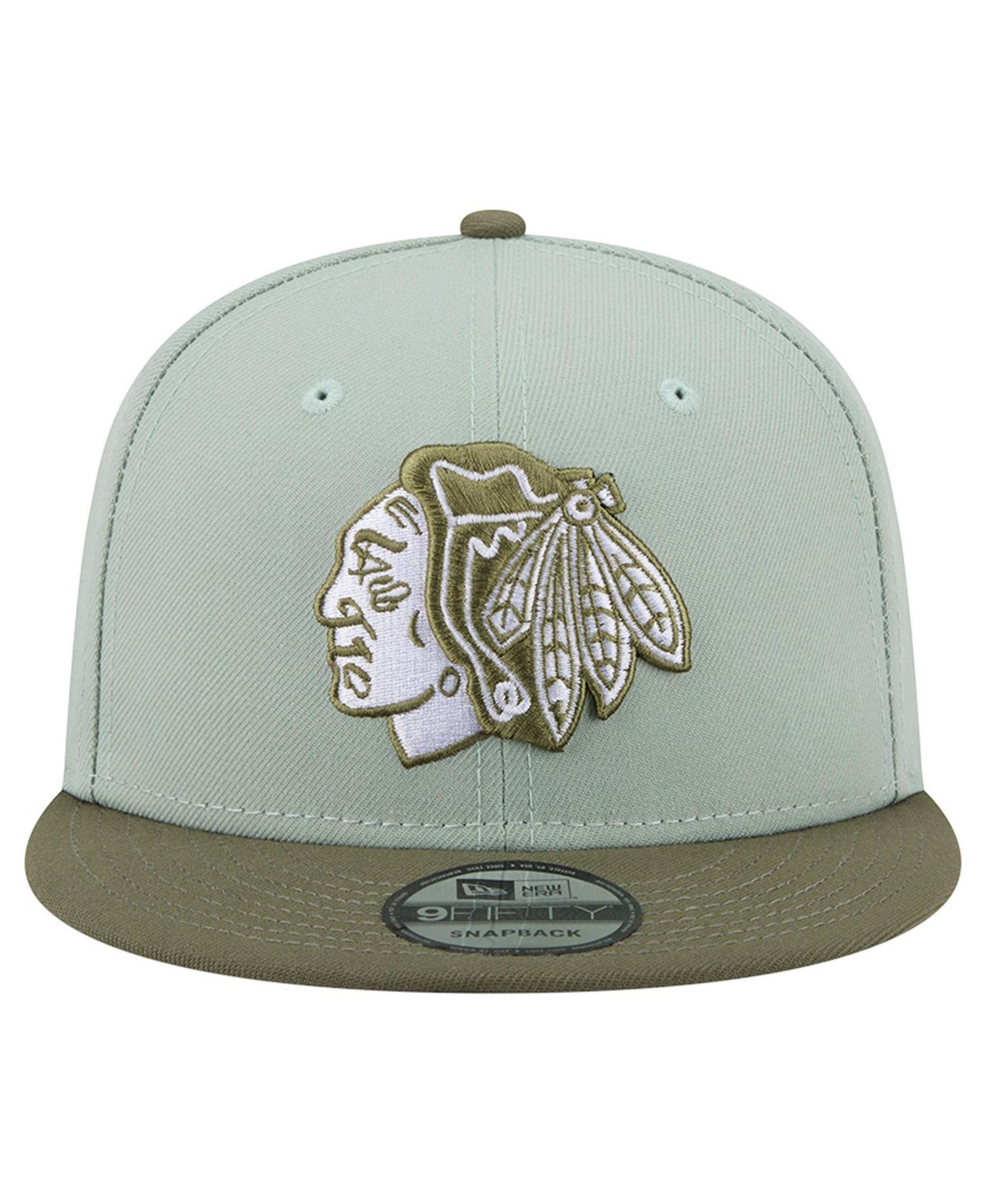 Men's Sage Green/Olive Chicago Blackhawks Color Pack 9FIFTY Snapback Hat