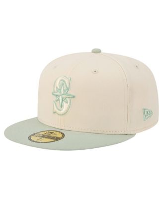 Men's Cream/Green Seattle Mariners Color Pack 59FIFTY Fitted Hat