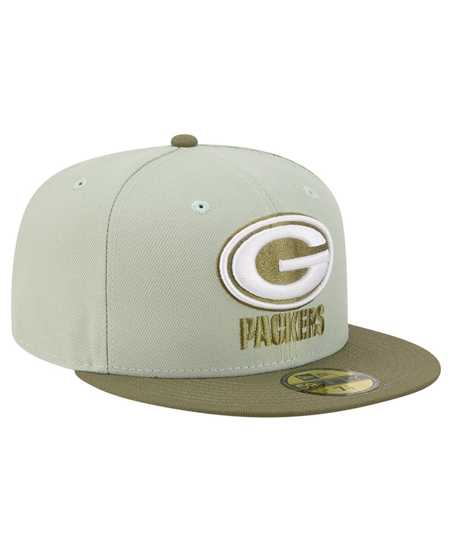 Men's Light Green/Olive Green Bay Packers Color Pack 59FIFTY Fitted Hat