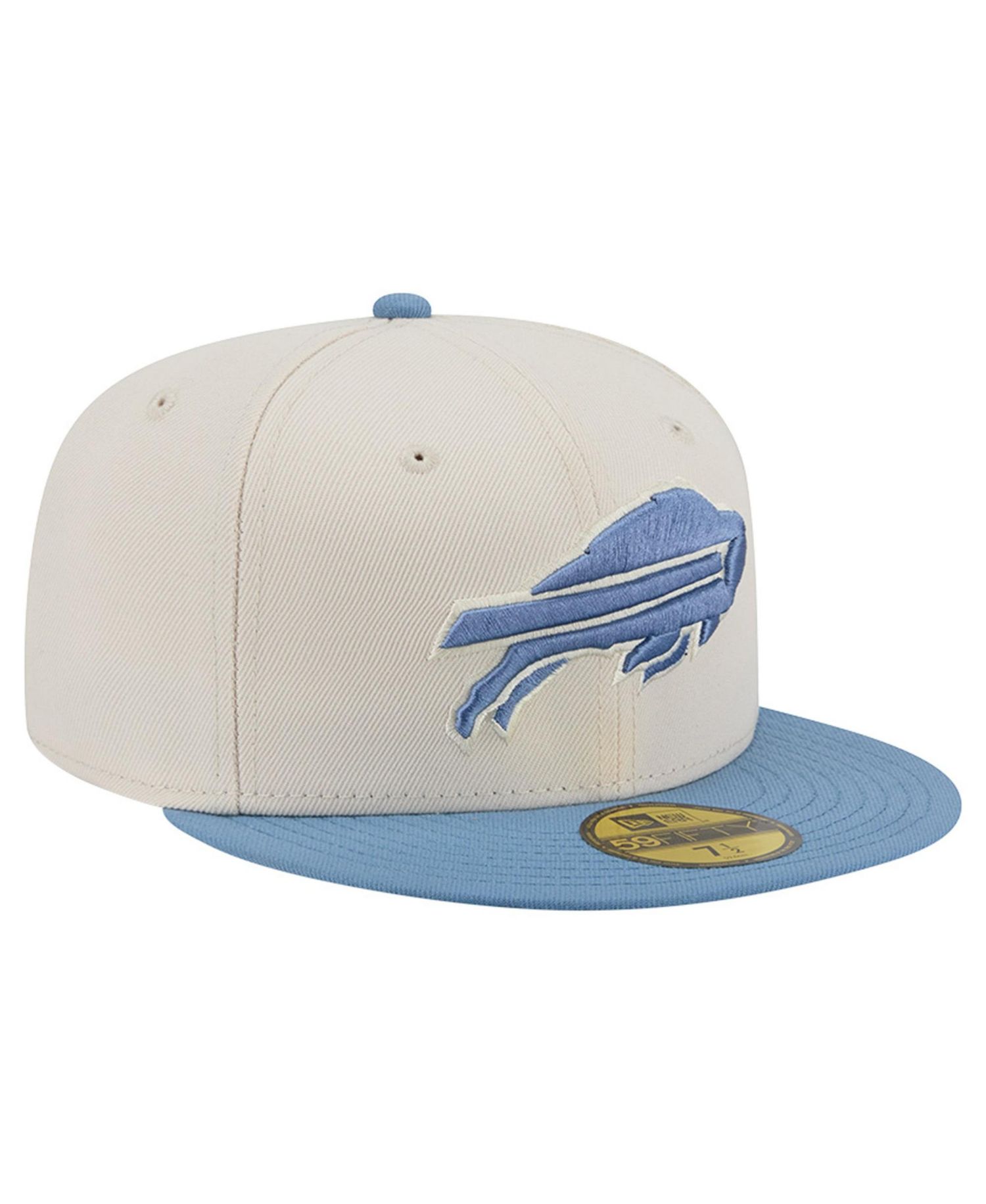 Men's Cream/Blue Buffalo Bills Color Pack 59FIFTY Fitted Hat