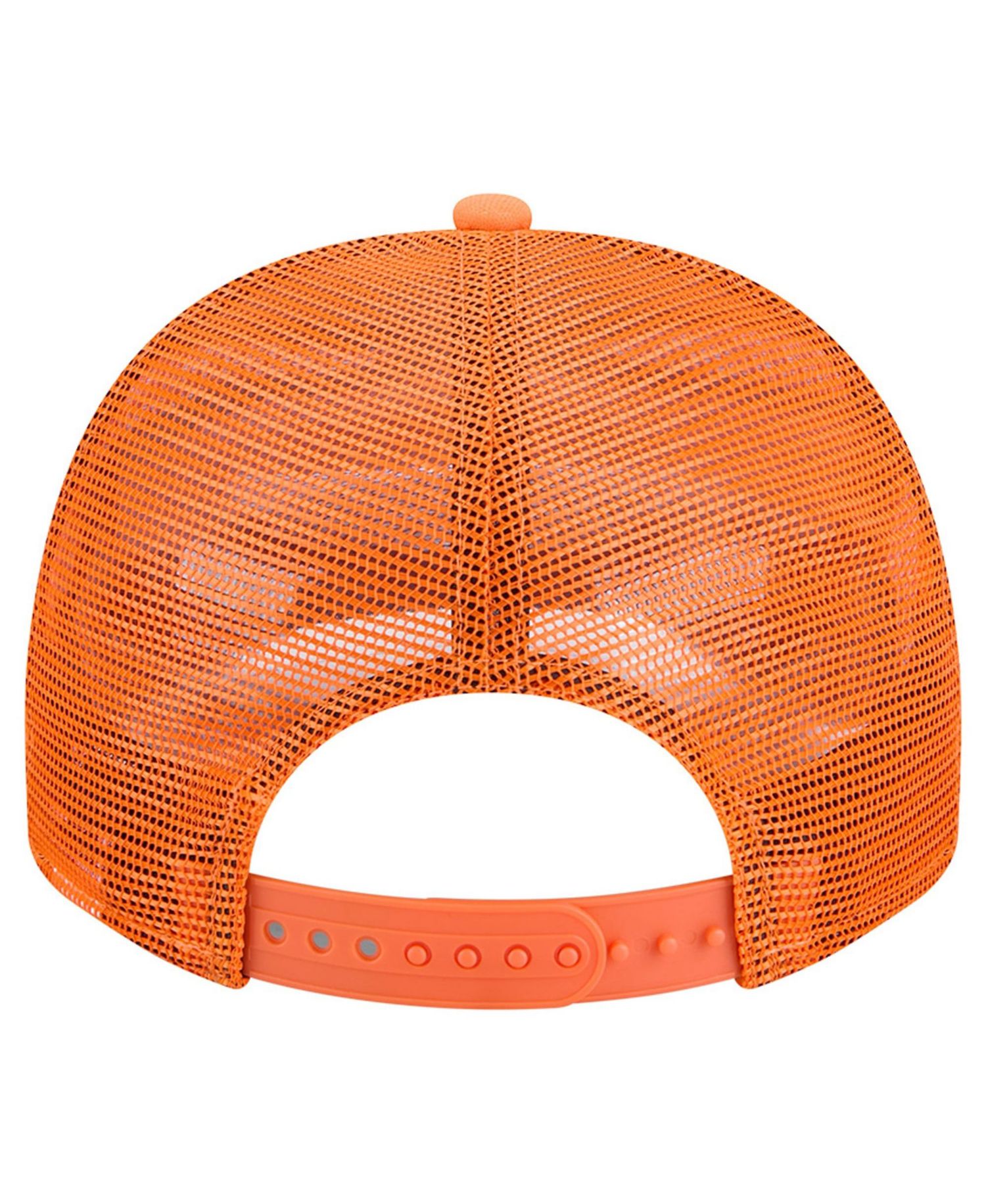 Men's White/Orange Denver Broncos Foam A-Frame 9FIFTY Snapback Trucker Hat