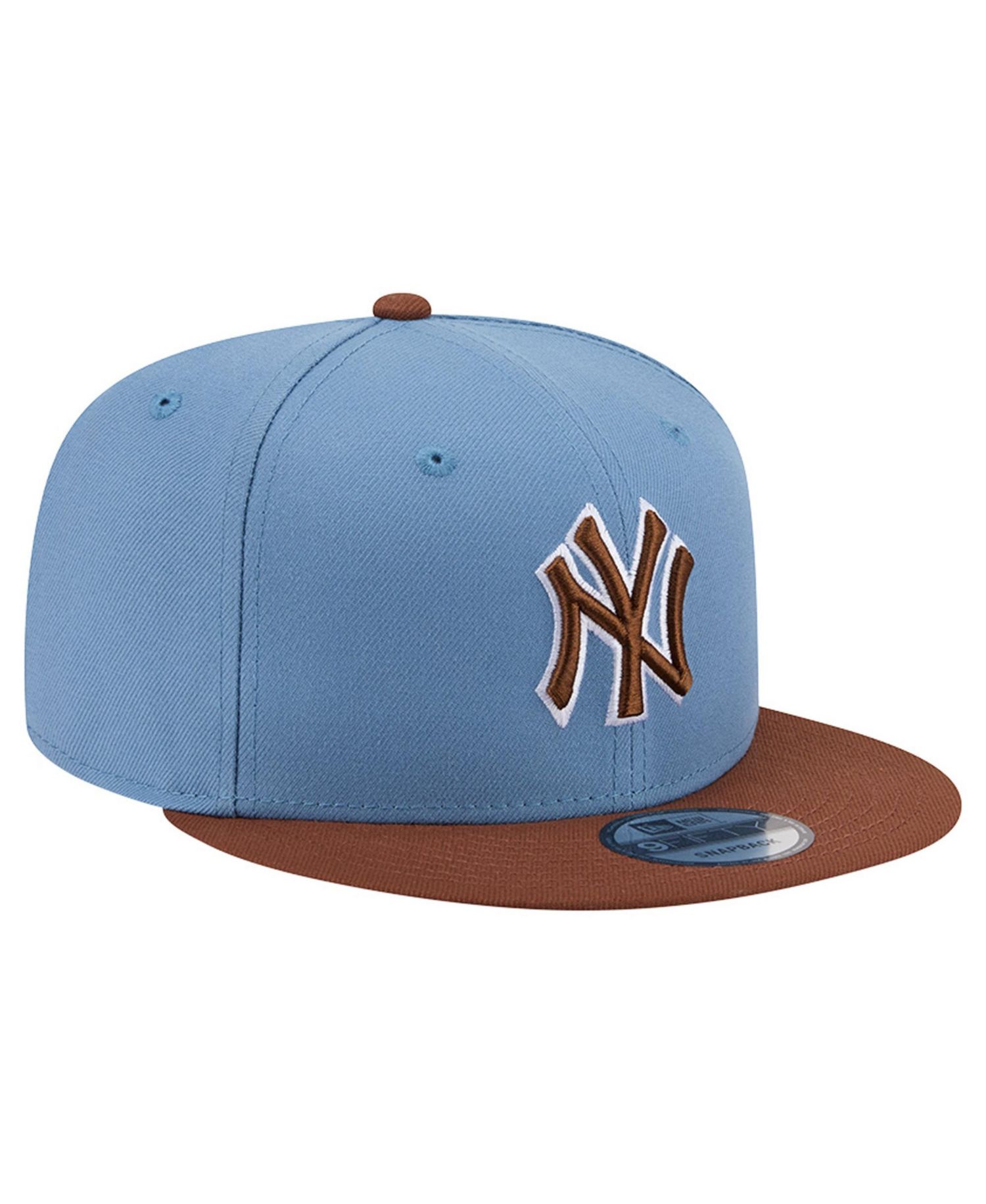 Men's Light Blue/Brown New York Yankees Color Pack 9FIFTY Snapback Hat