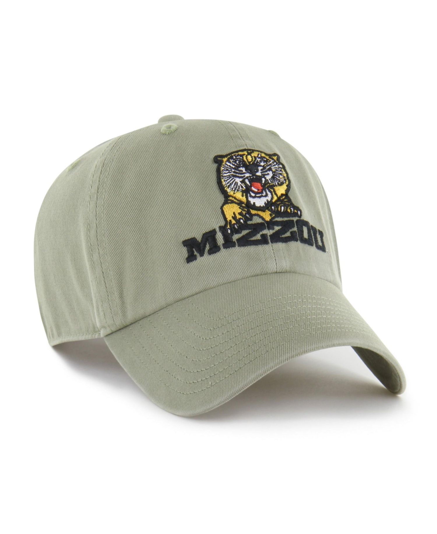 Men's '47 Moss Green Missouri Tigers Vault Clean Up Adjustable Hat