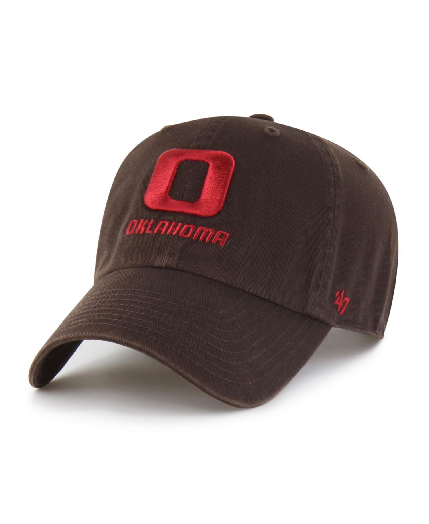 Men's '47 Brown Oklahoma Sooners Vault Clean Up Adjustable Hat