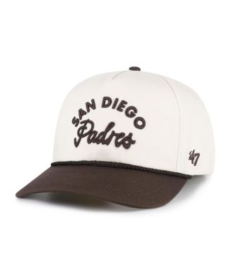 Men's and Women's '47 Natural/Brown San Diego Padres Rope Script Hitch Adjustable Hat
