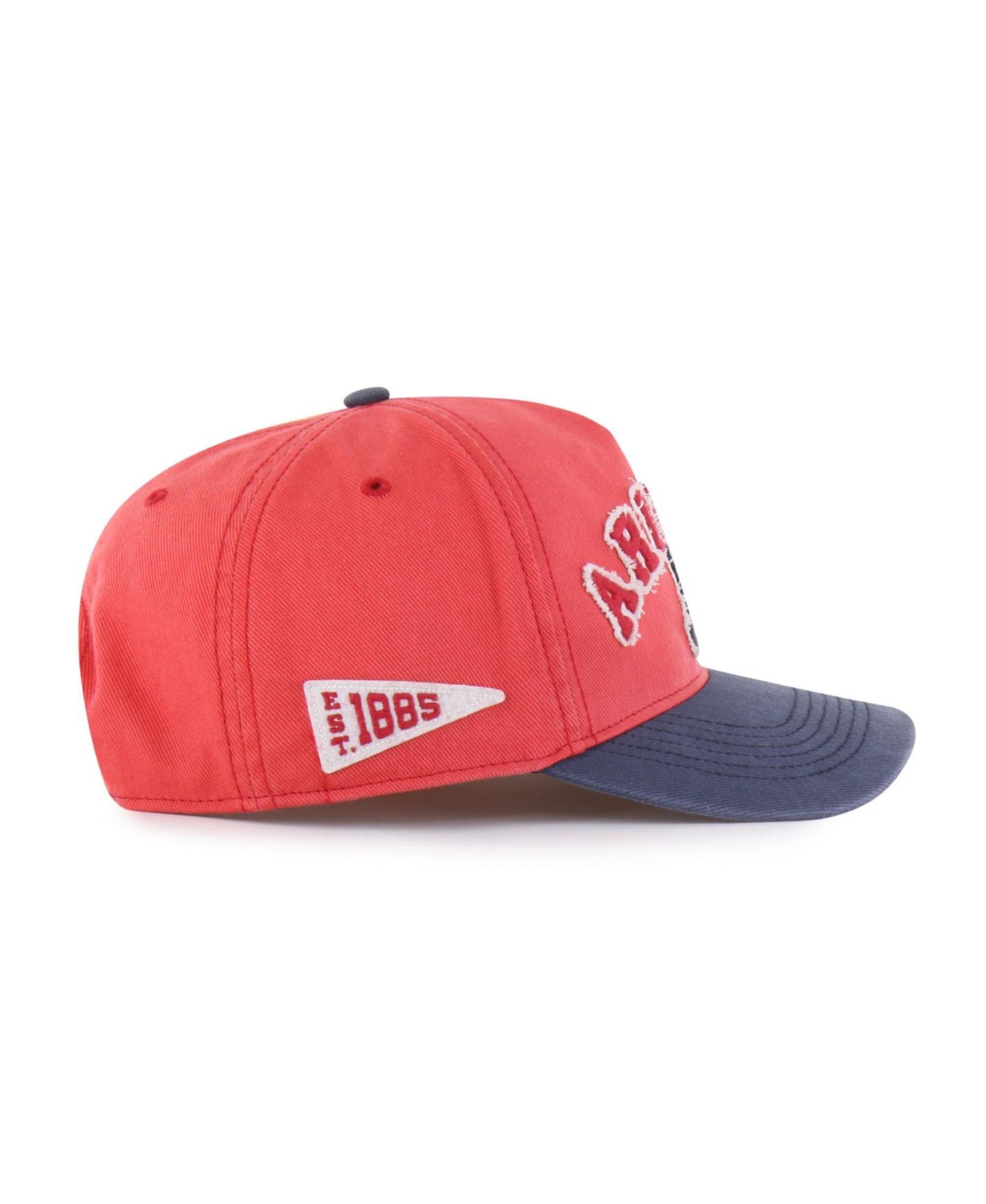Кепка '47 Brand Red/Navy Arizona Wildcats Well-Worn Calderwood Hitch Adjustable Hat — фото 3