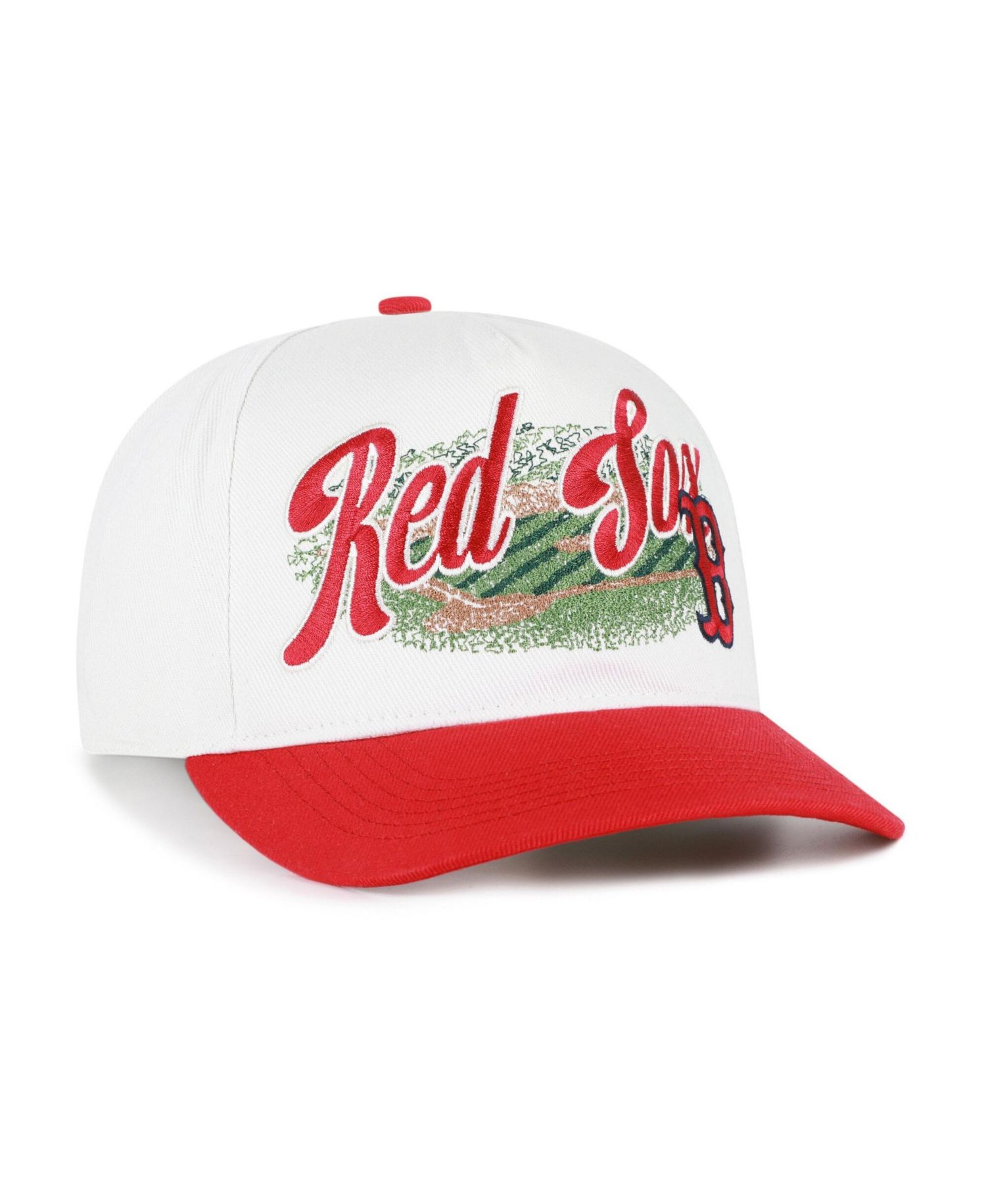 Men's '47 White/Red Boston Red Sox Enfield Hitch Adjustable Hat