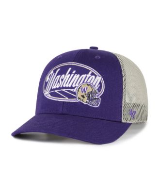 Men's and Women's '47 Purple Washington Huskies Enfield Adjustable Trucker Hat