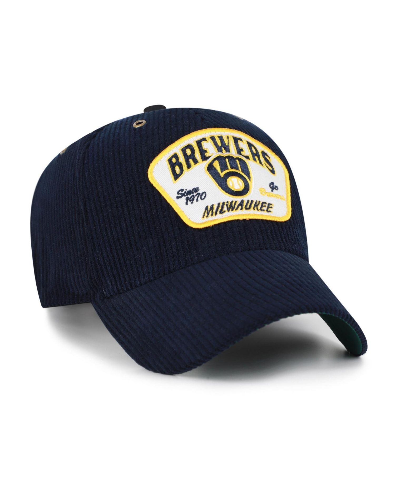 Men's and Women's '47 Navy Milwaukee Brewers Accordia Corduroy MVP Adjustable Hat