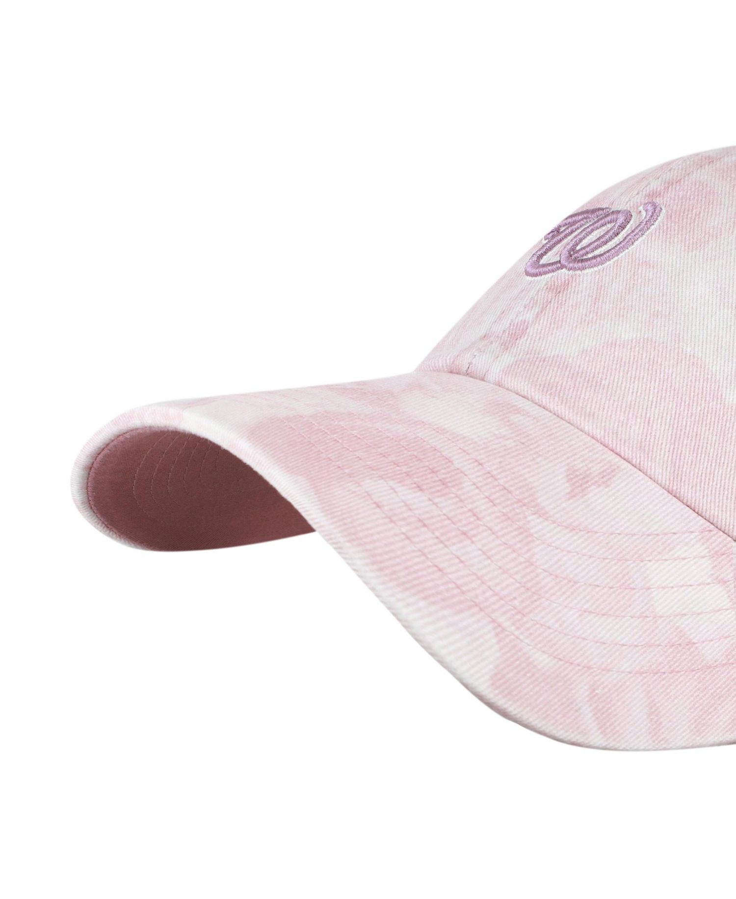 Women's '47 Pink Washington Nationals Gardenia Clean Up Adjustable Hat