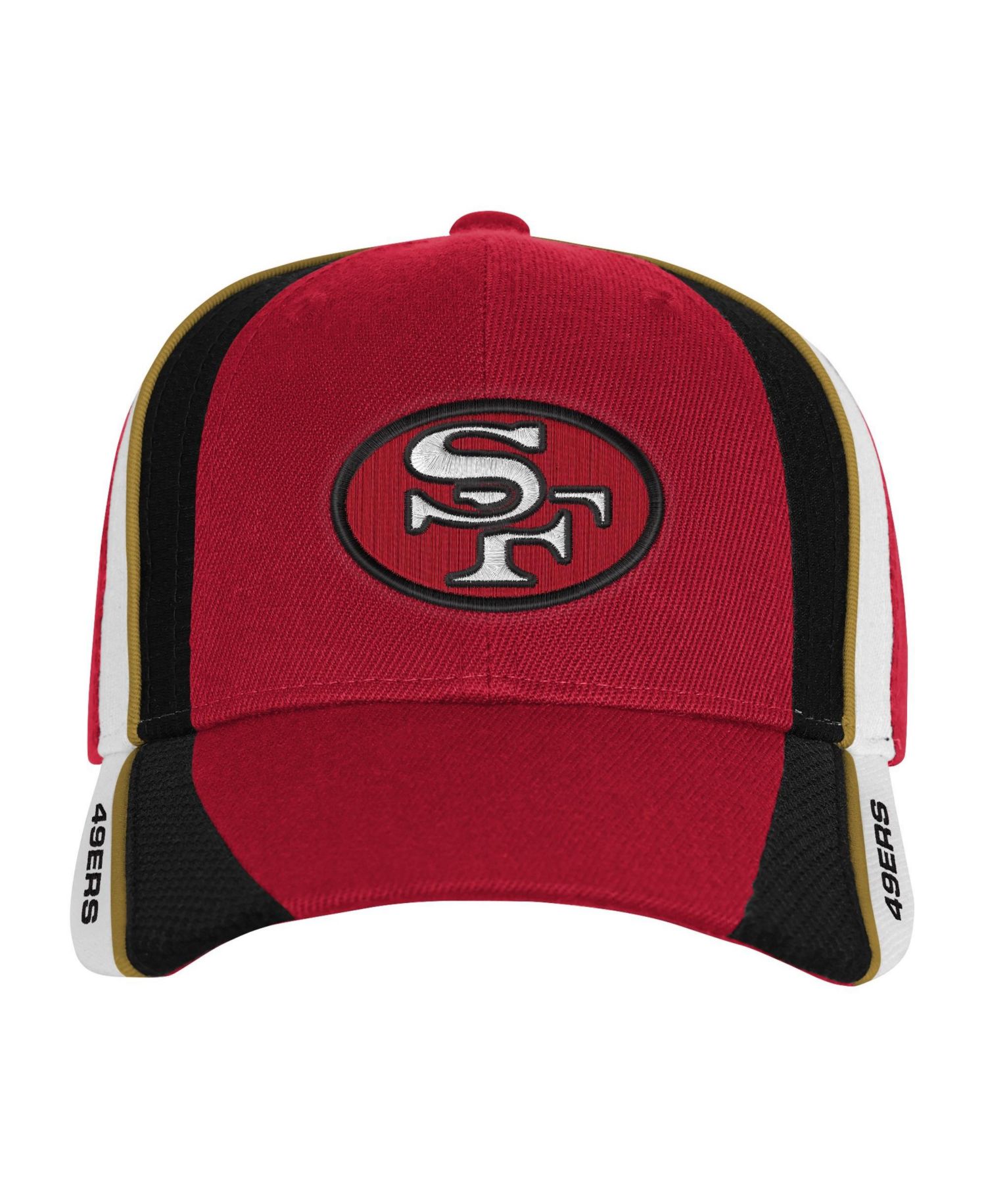 Big Boys and Girls Red San Francisco 49ers Club Downforce Pro Crown Adjustable Hat
