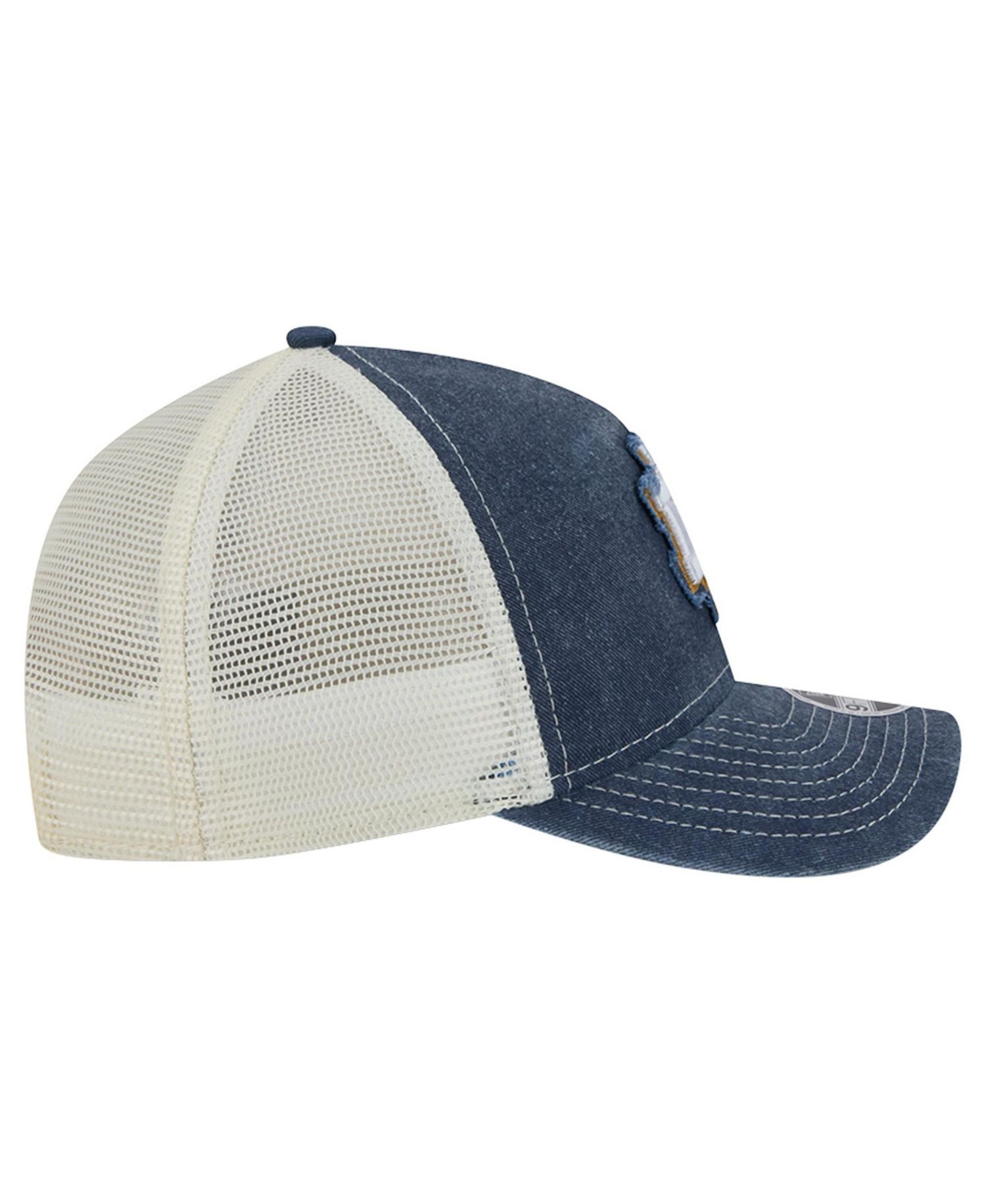 Big Boys and Girls Navy Notre Dame Fighting Irish Retro A-Frame Adjustable Trucker Hat