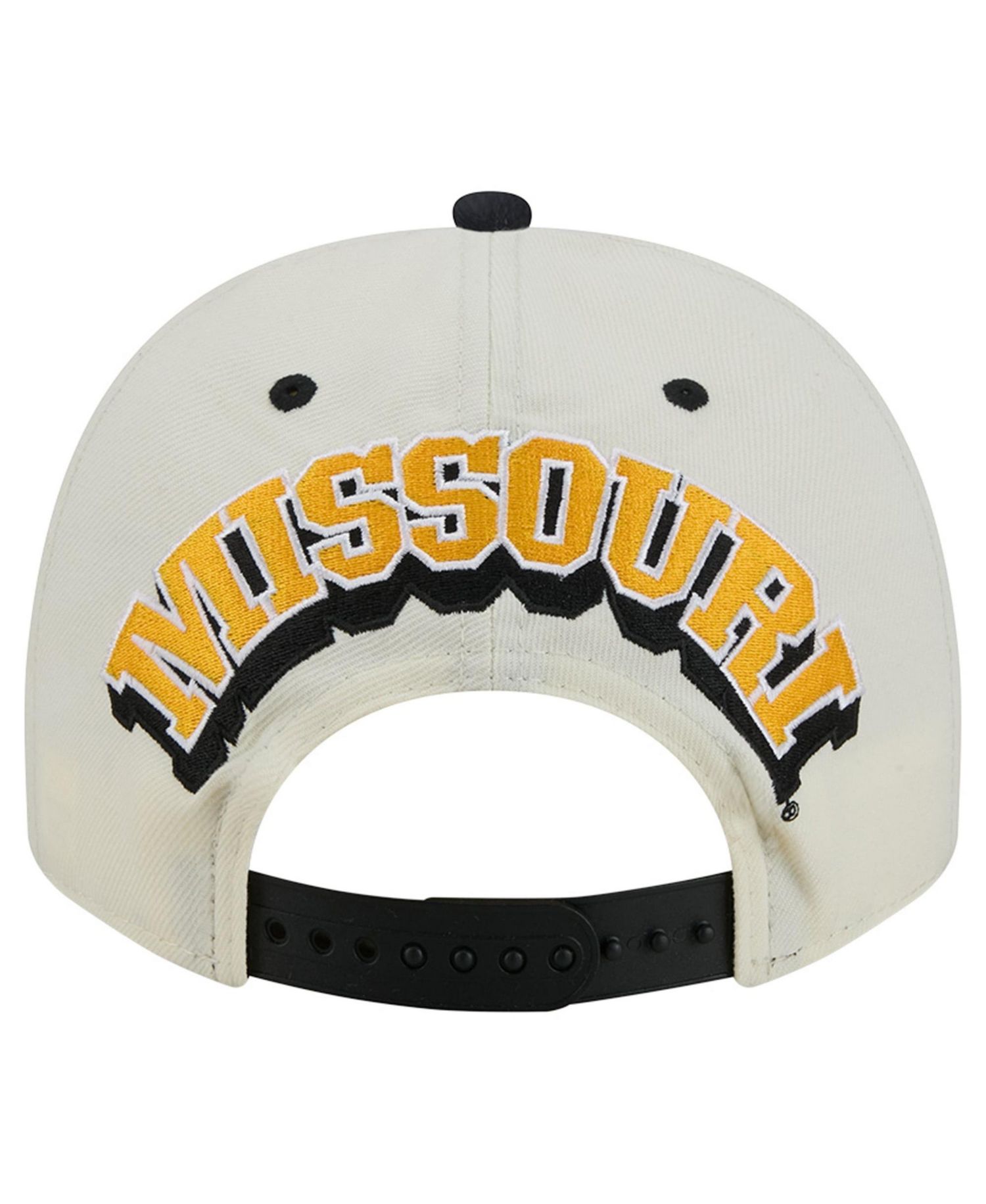 Men's and Women's White/Black Missouri Tigers A-Frame 9FIFTY Snapback Hat