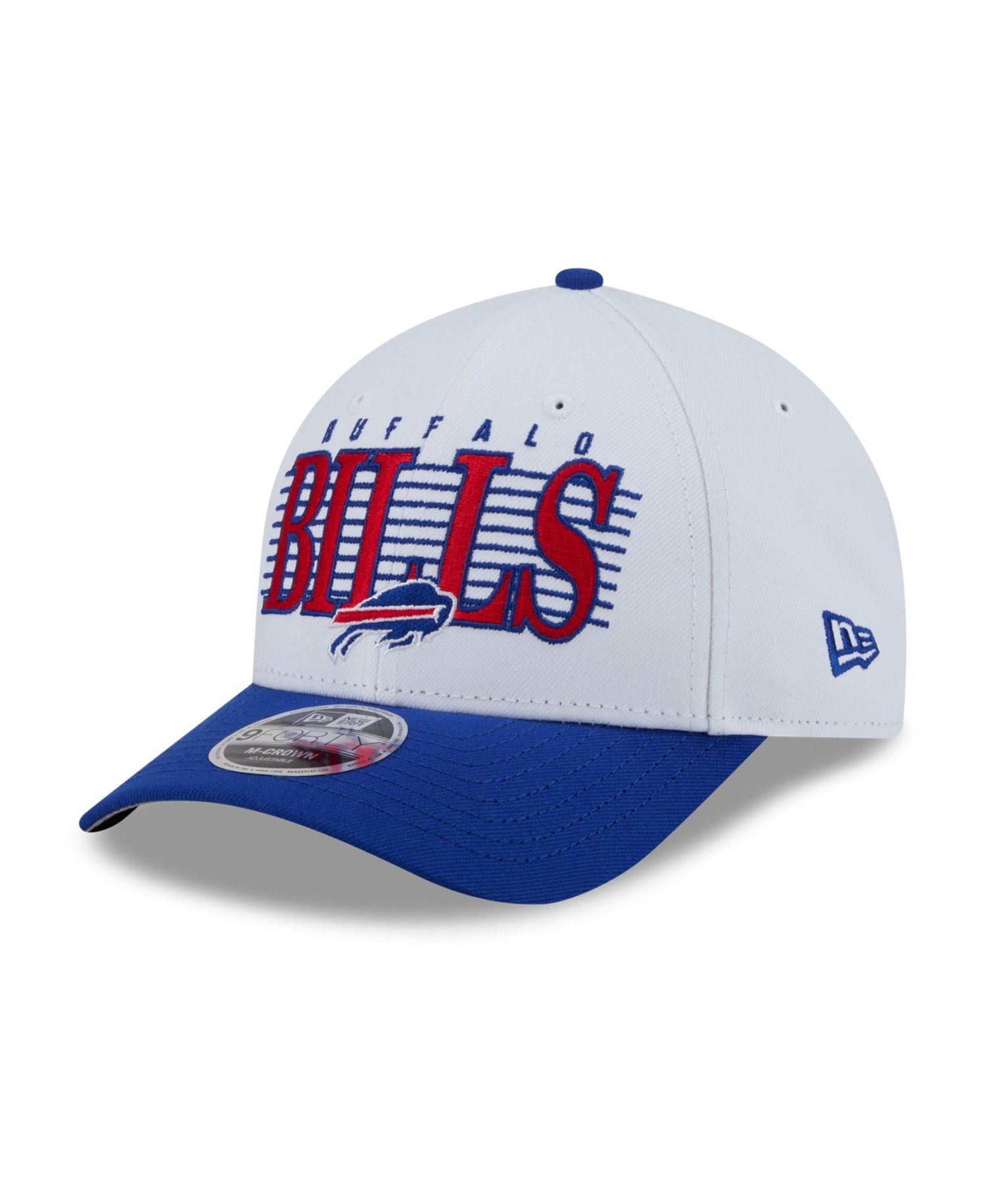 Men's White Buffalo Bills Loyal 9FORTY M-Crown Adjustable Hat